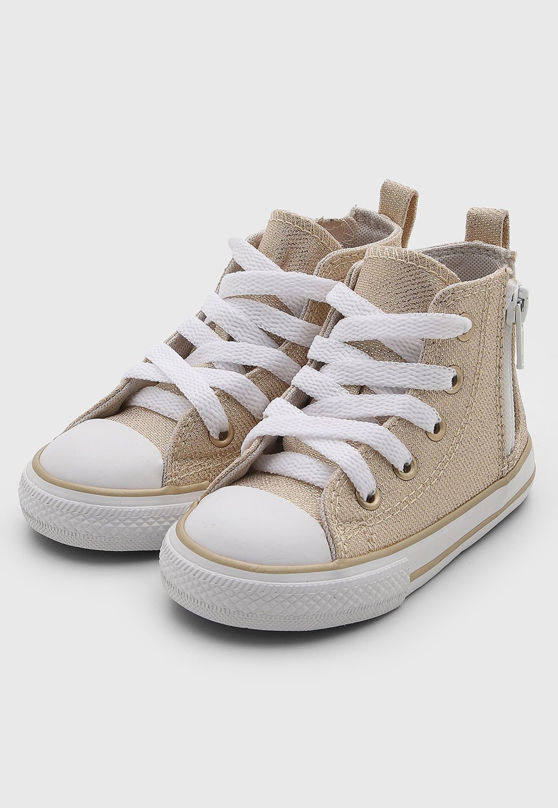 Infantil - Tênis Converse Cano Médio Dourado