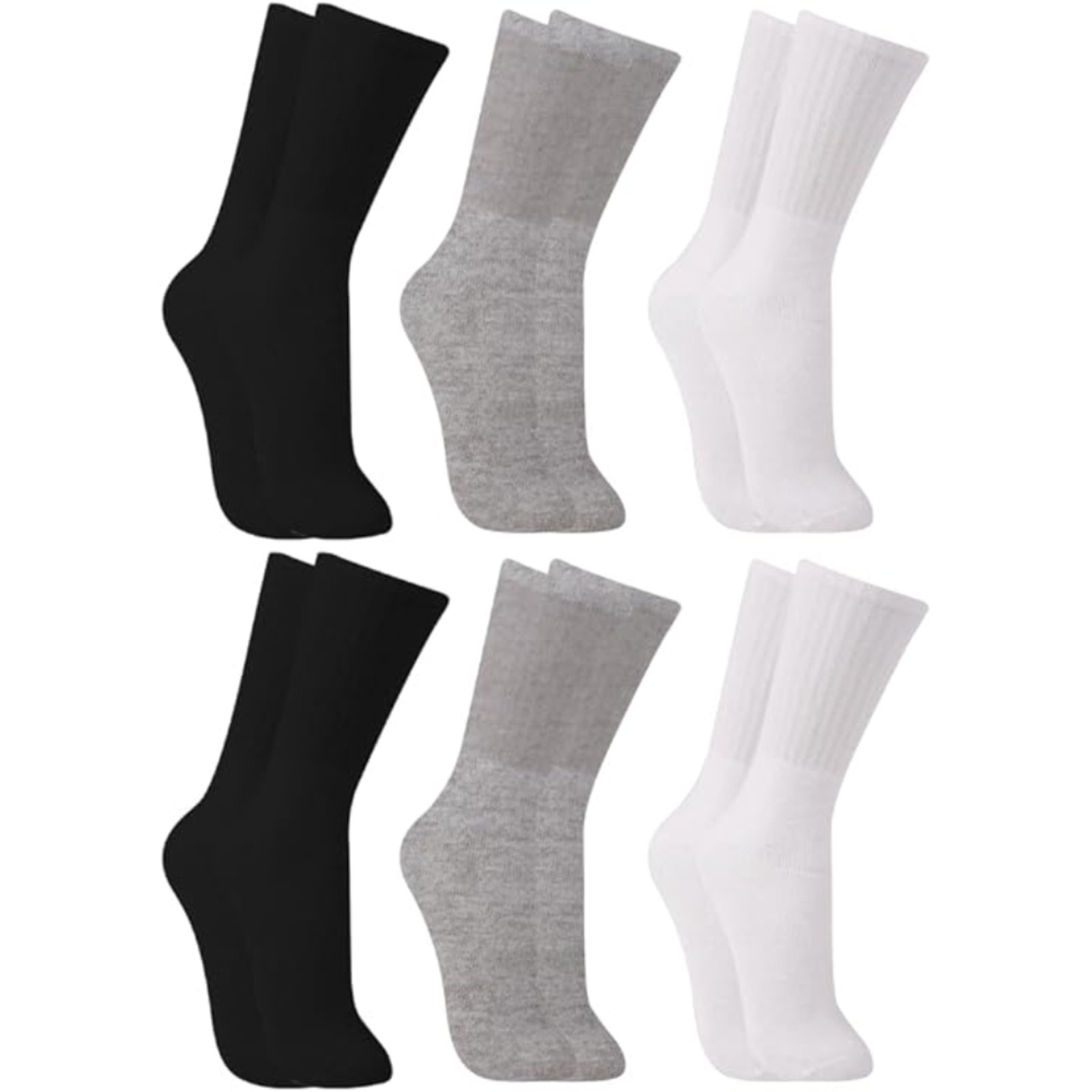 Kit 6 Meias Trifil Esportiva Cano Longo Atoalhada Adulto 39/43 - Sortido