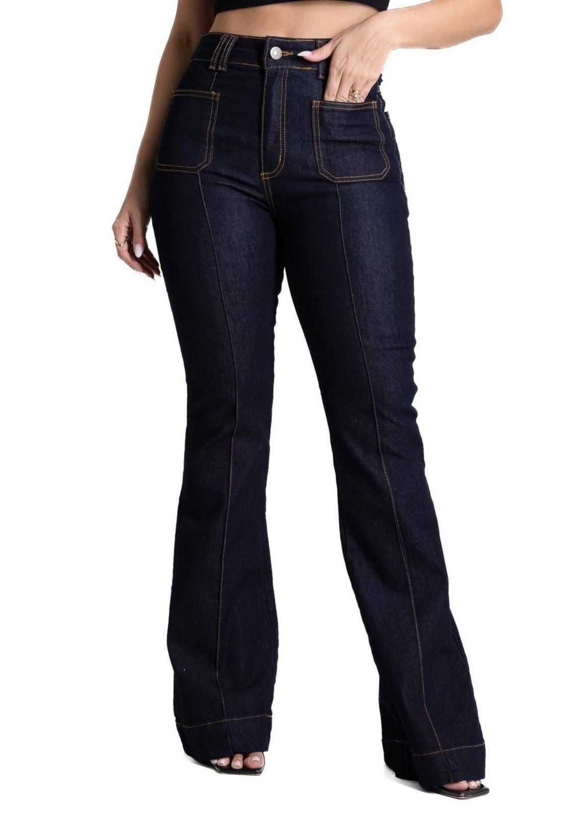Calça Jeans Sawary Flare - 281808 - Azul - Sawary