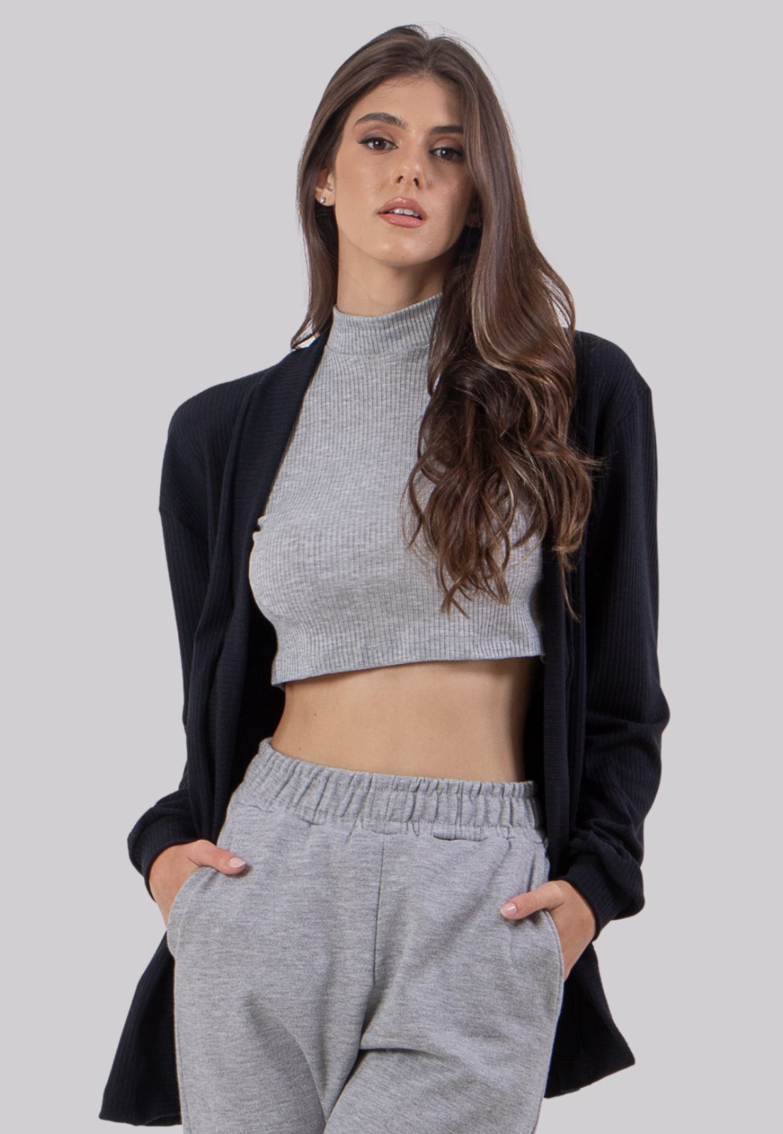 Cardigan Curto Ribana