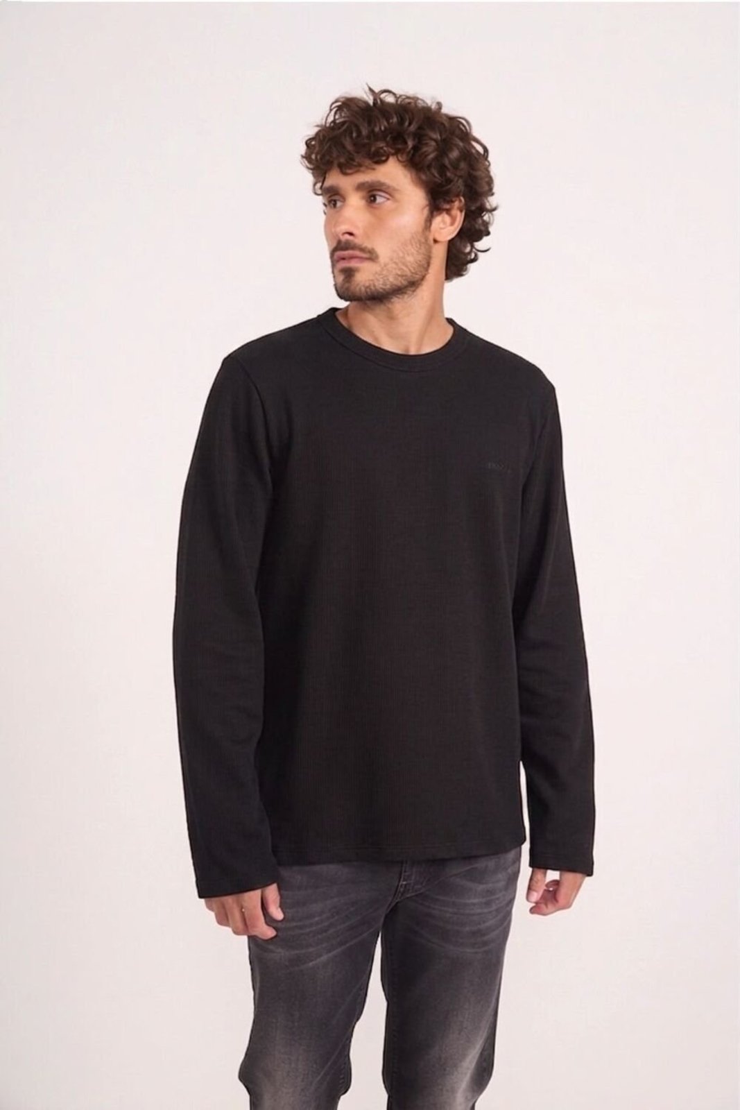 Blusão em Malha Canelada Colcci Preto
