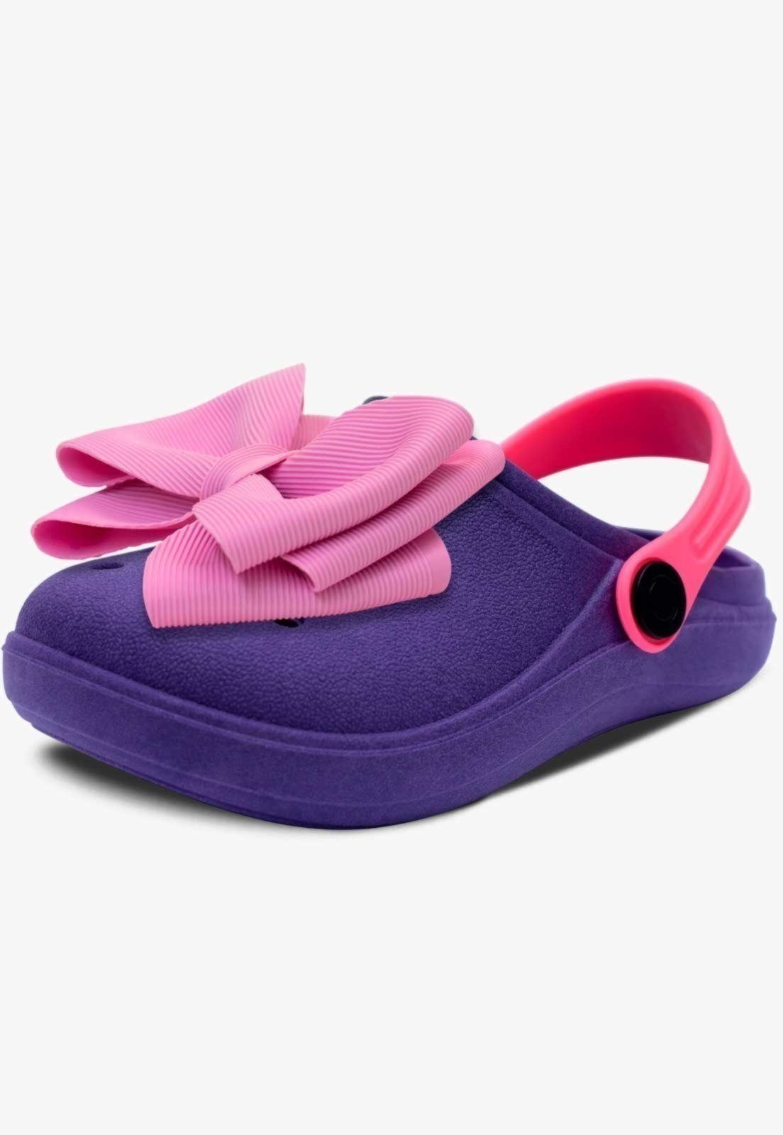 Infantil – Sandália Babuche Feminina Pópidi Menina Laço Roxo