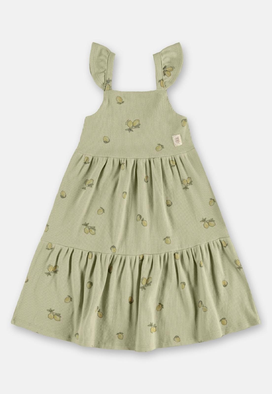 Infantil - Vestido Ribana Sustentável Alças Up Baby Verde
