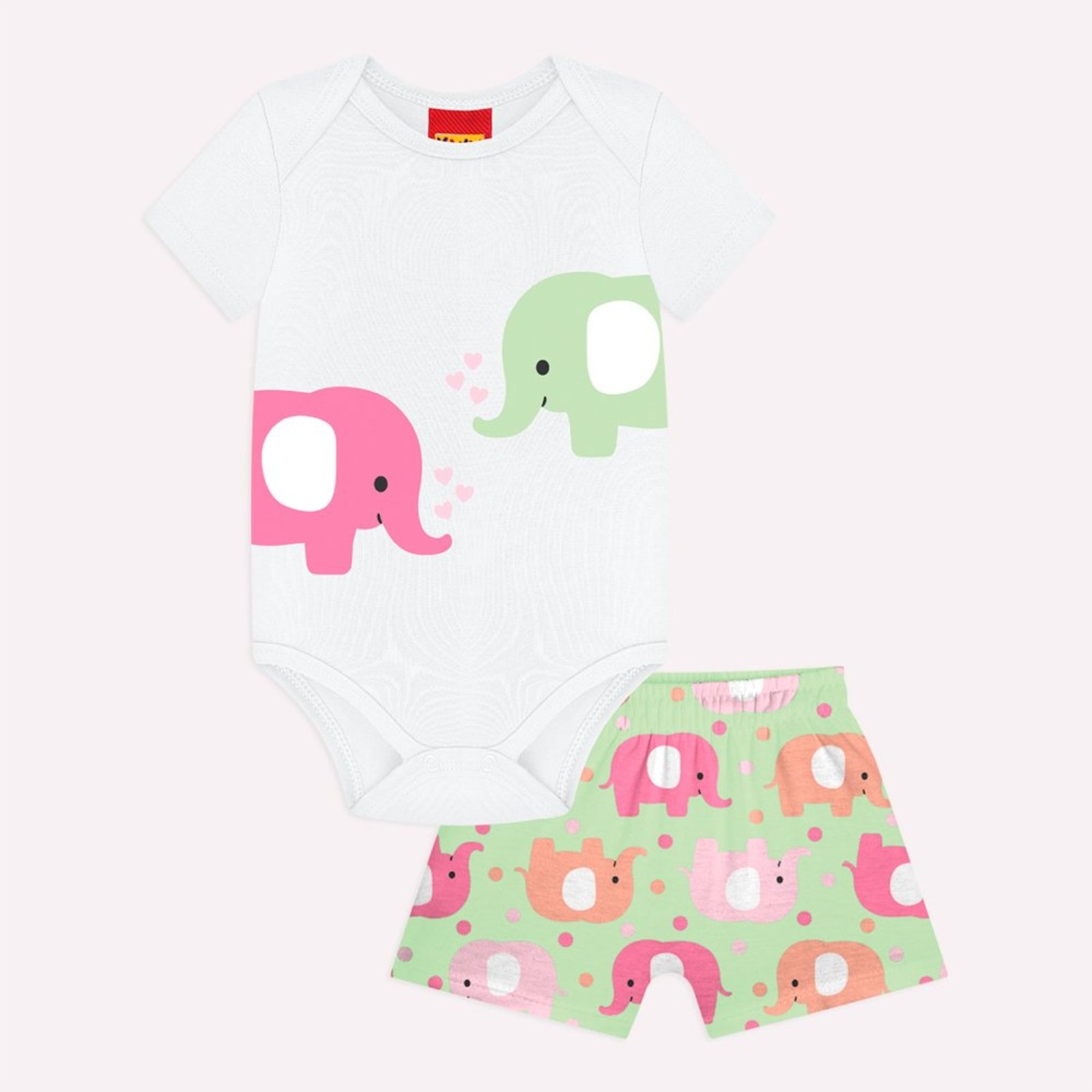 Infantil - Conjunto Menina Elefantes Kyly