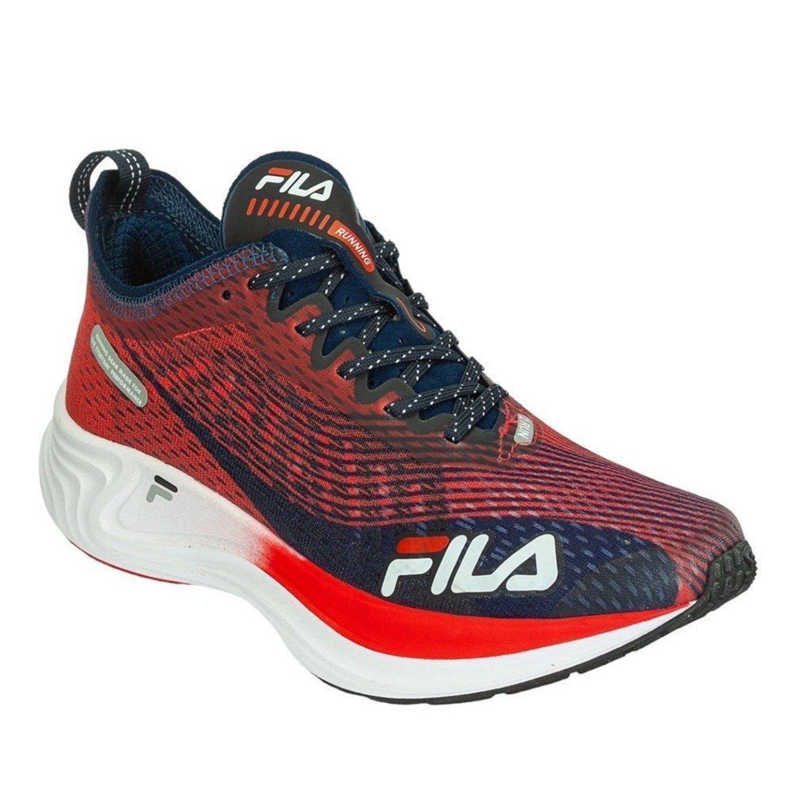 Vista 2 Tênis Fila Racer Carbon Tri Feminino - Azul Marinho azul marinho carbon Fila azul marinho carbon