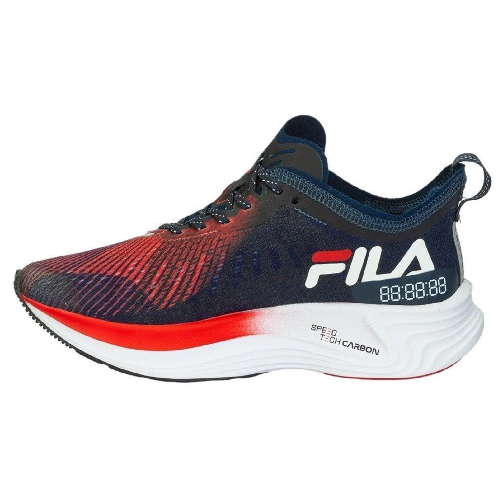 Vista 3 Tênis Fila Racer Carbon Tri Feminino - Azul Marinho azul marinho carbon Fila azul marinho carbon