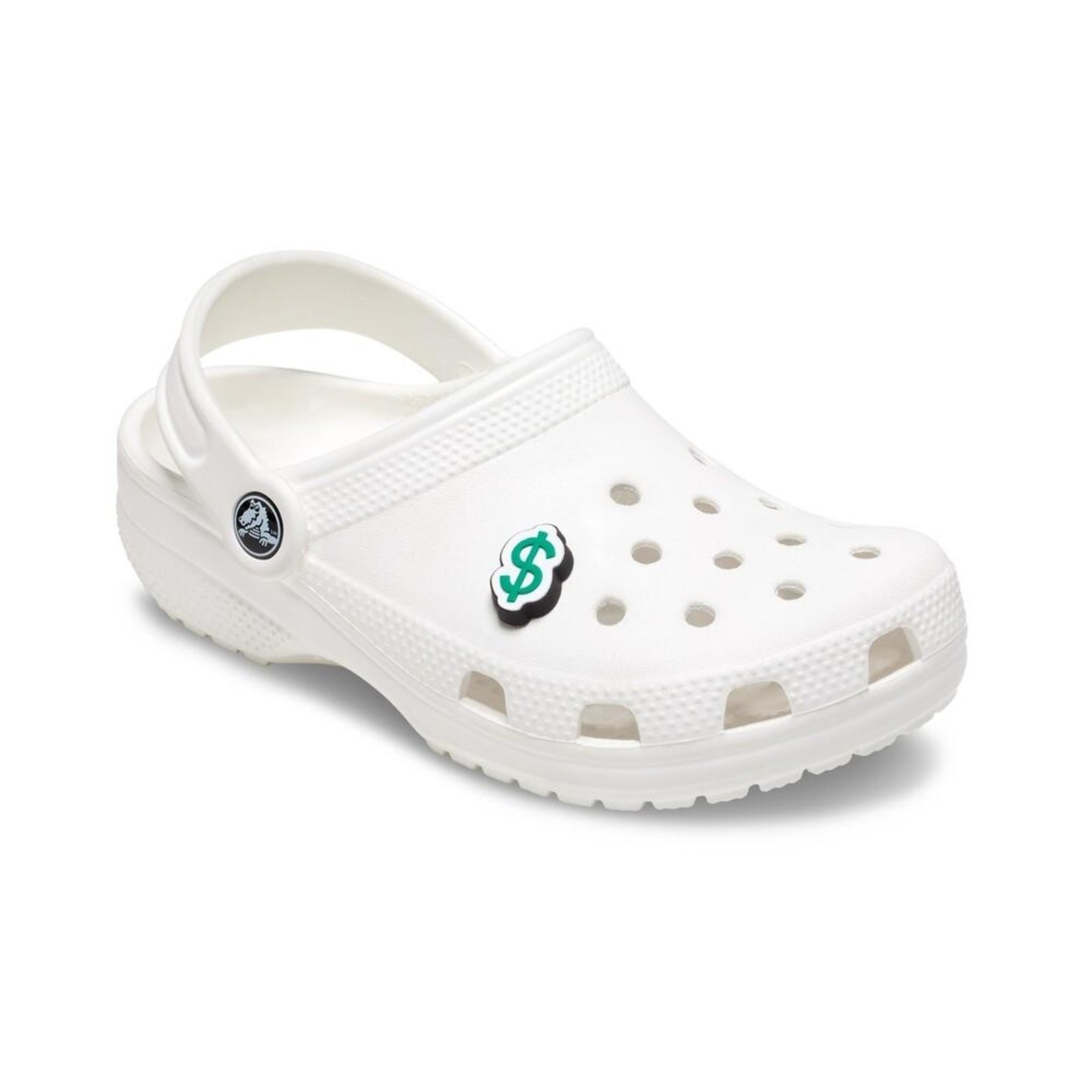 Vista 3 Infantil - Jibbitz Crocs Símbolo Dinheiro Unico - Un Crocs branco