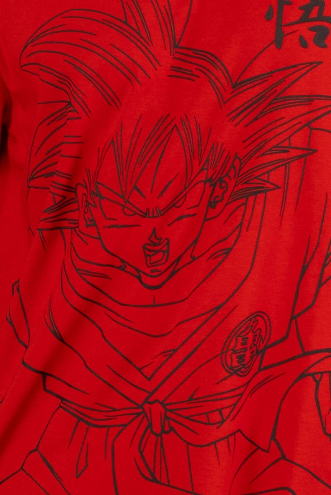 Vista 3 Camiseta Dragon Ball Z Goku Red PITICAS vermelho red PITICAS vermelho red