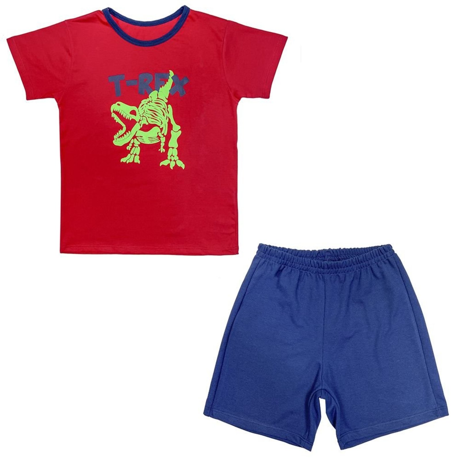 Pijama Juvenil Look Jeans Dino Curto