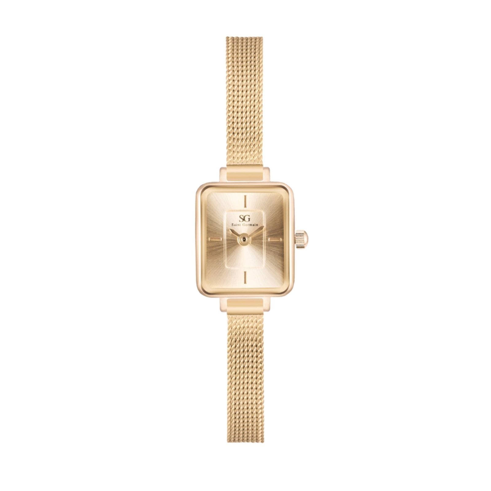 Vista 2 Relógio Feminino Saint Germain Quadrado Dourado Square Mini Chelsea Full Gold amarelo/dourado gold amarelo/dourado gold