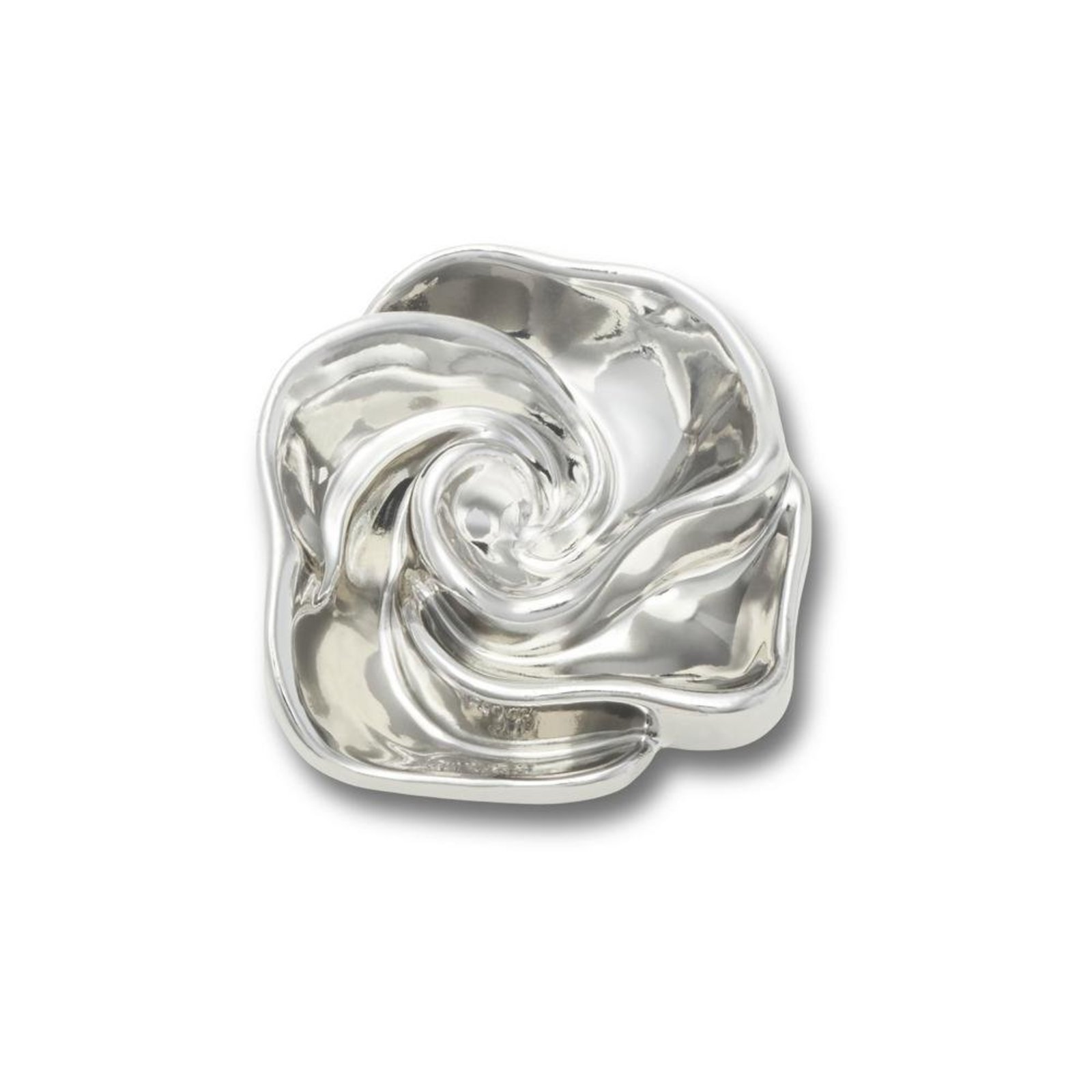 Infantil - Jibbitz™ Espiral De Flor Prateada Único Branco