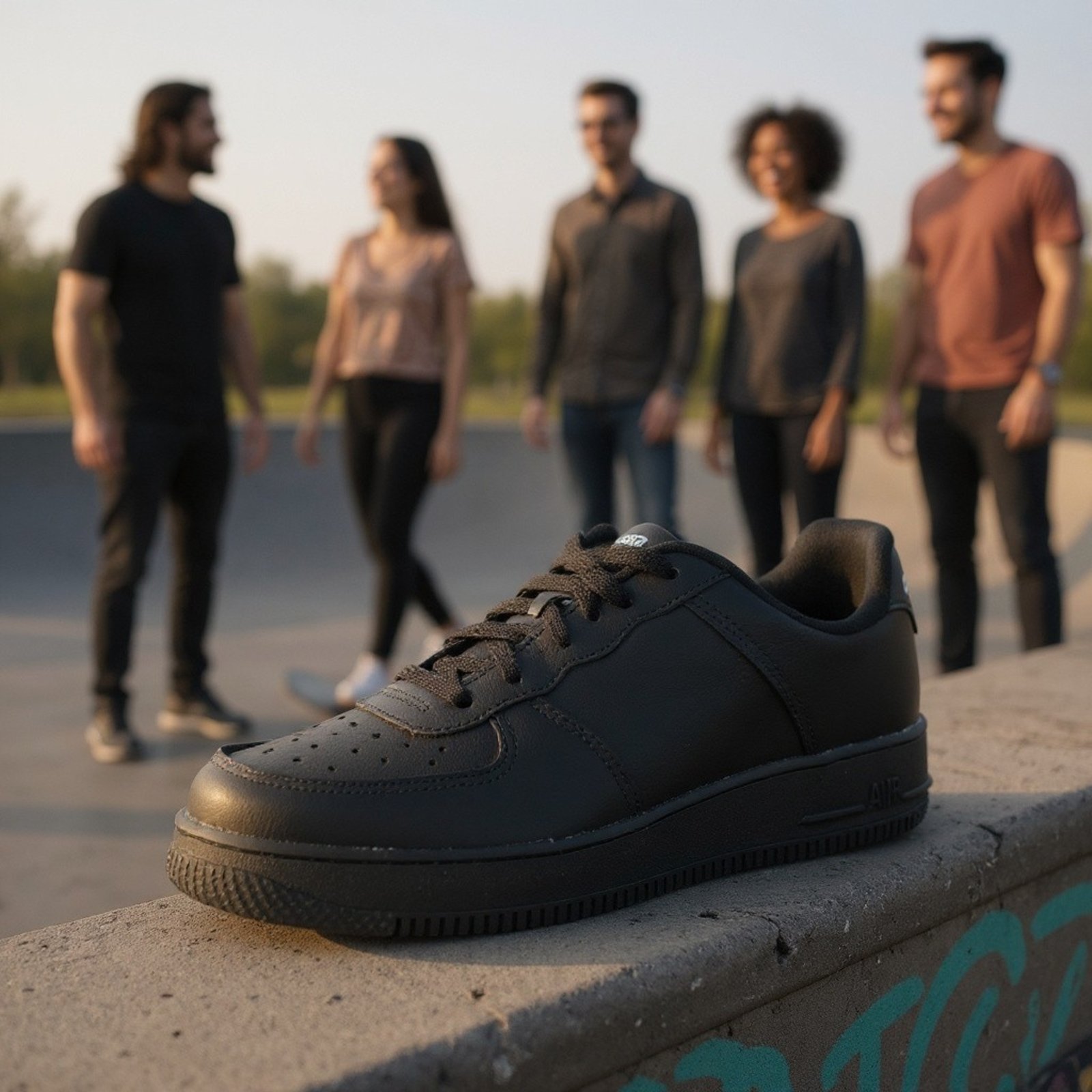 Tenis Unissex Adulto e Juvenil Conforto e Estilo 18000 Preto