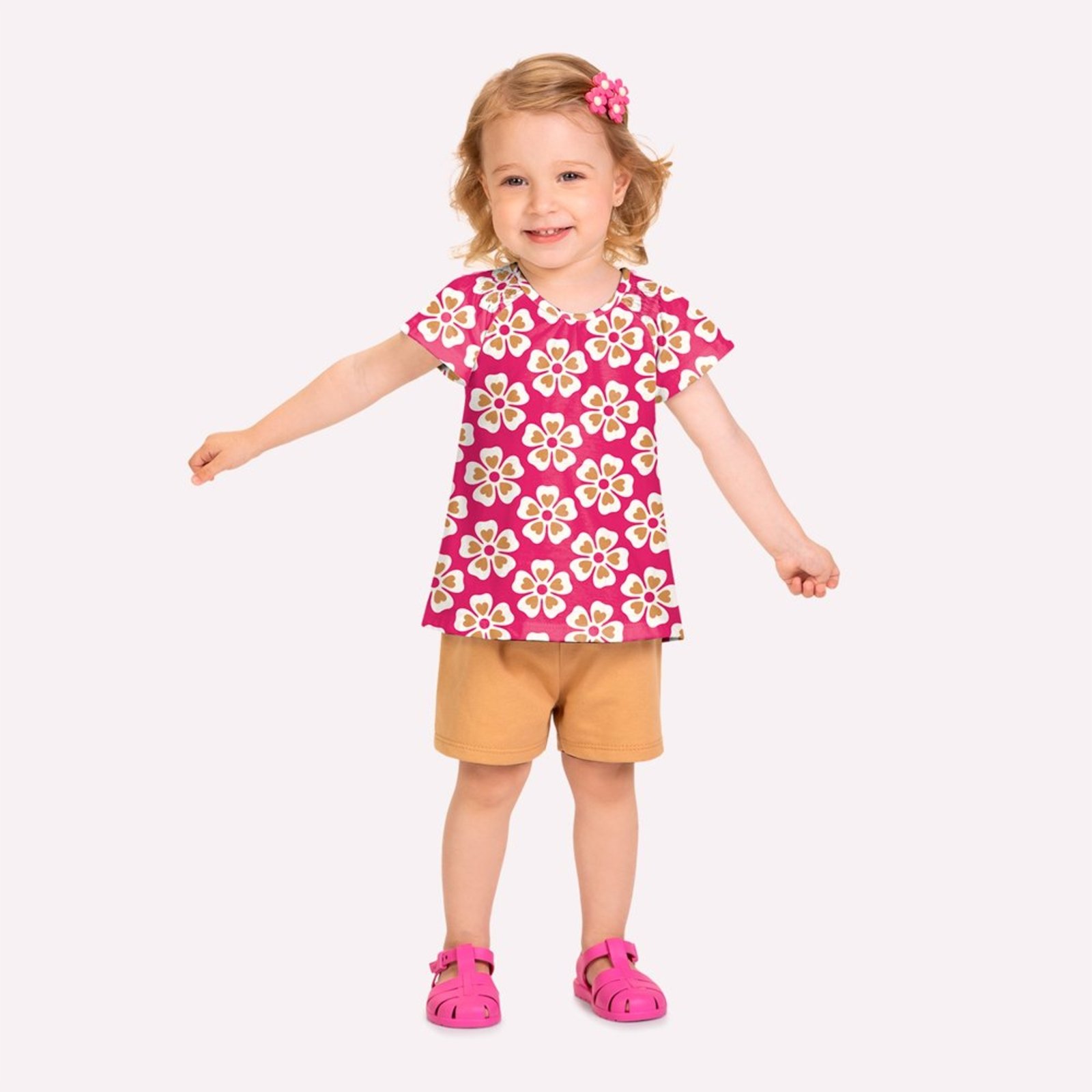 Infantil - Conjunto Menina Flores Kyly