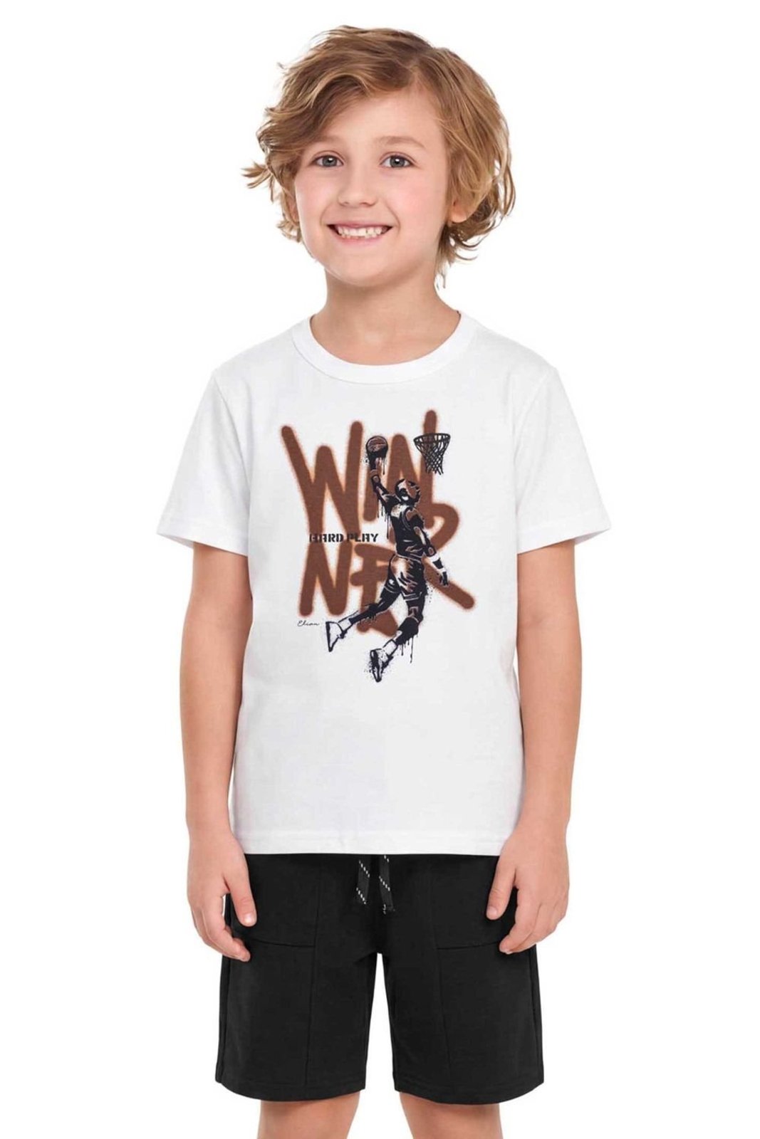 Infantil - Conjunto Menino Sport Winner Elian Branco