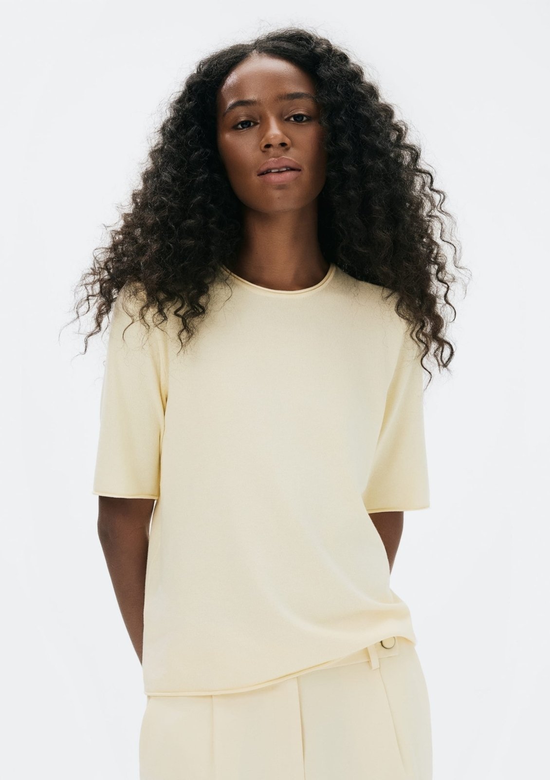 Blusa Feminina Manga Curta Em Tricô Leve Hering