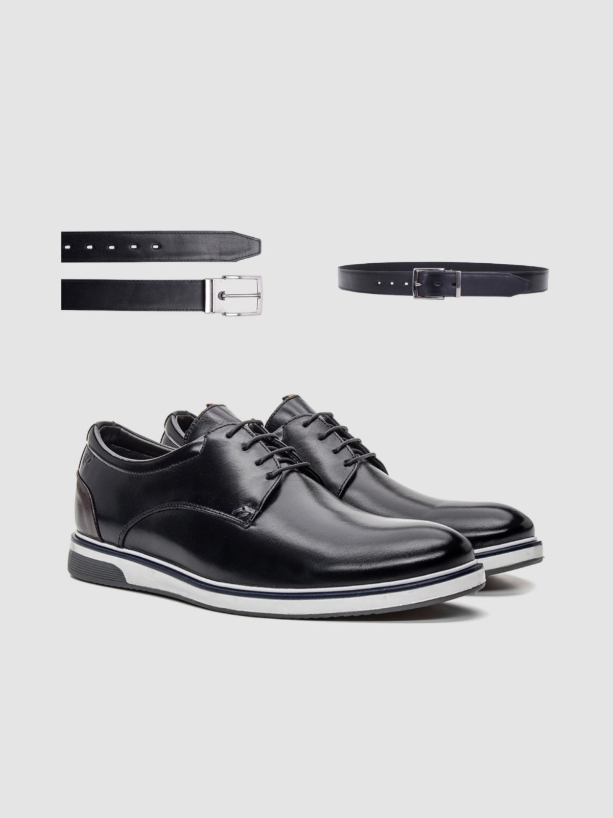 Sapato Urbano Preto Couro Sofisticado Moderno Funcional Ergonomico Sofisticação E Estilo Zapattero