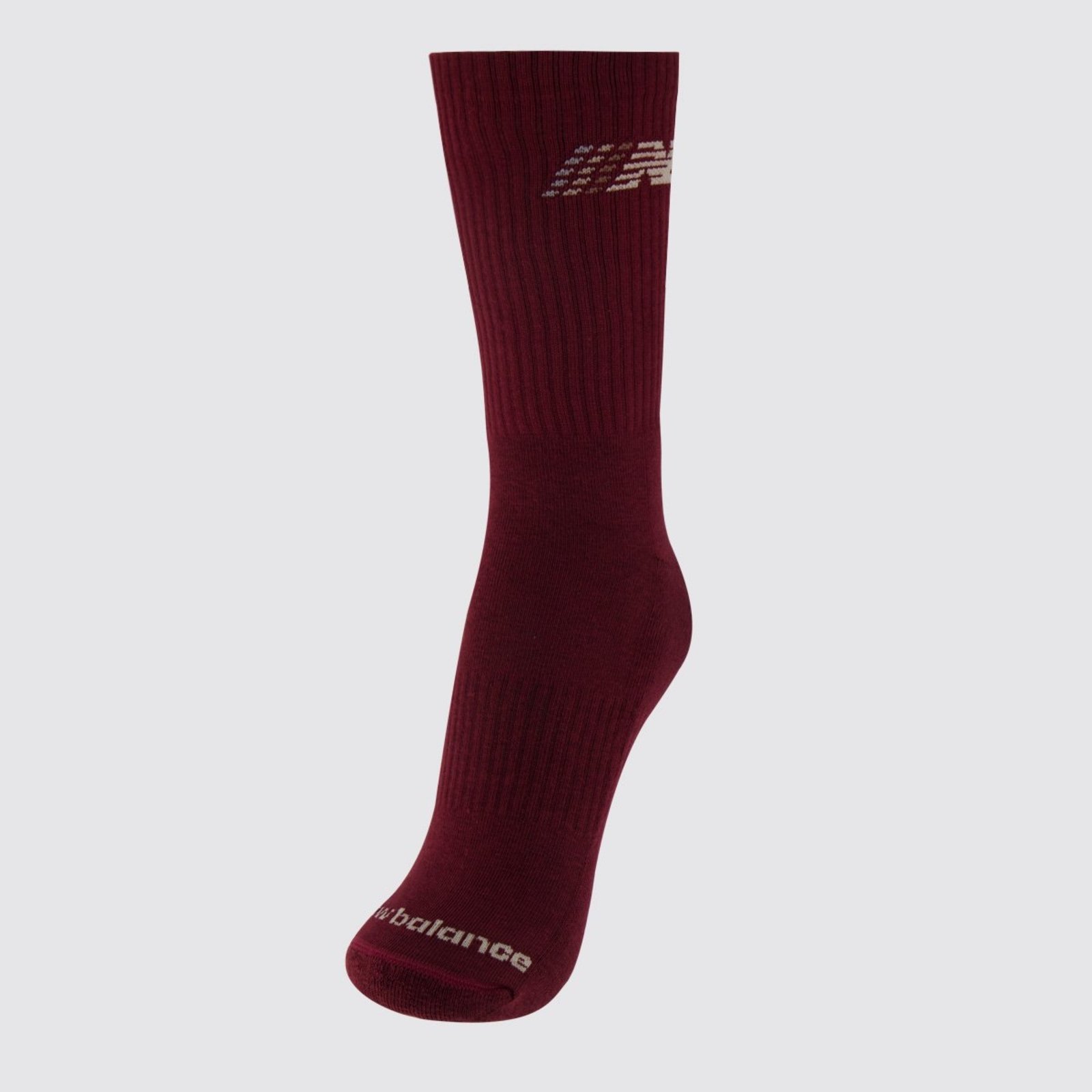 Meia New Balance Cano Alto Graphic Vinho