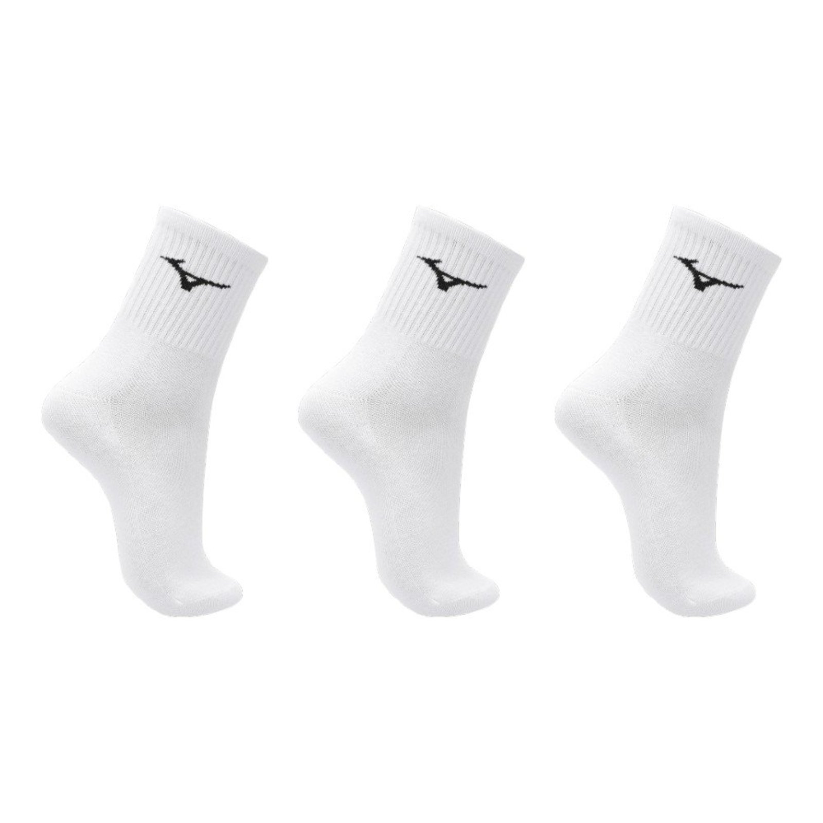 Kit 3 Pares de Meias Mizuno Cano Medio Alta Respirabilidade