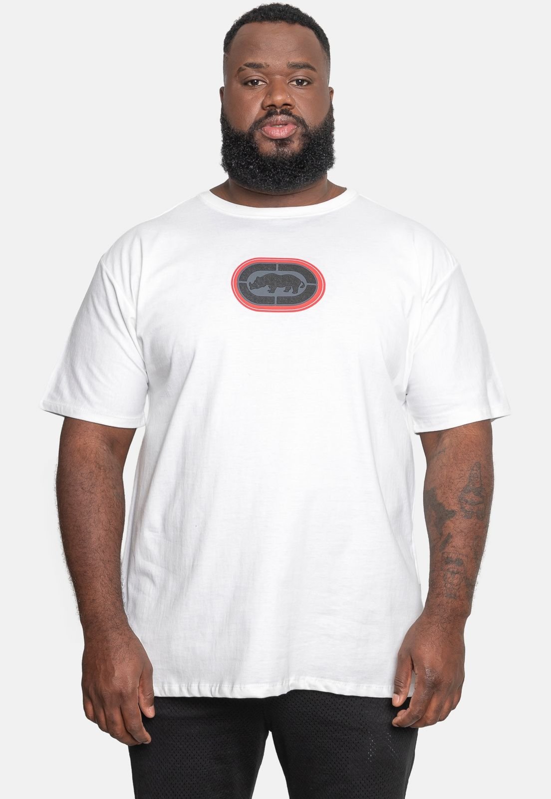 Camiseta Ecko Estampada Plus Size Branca