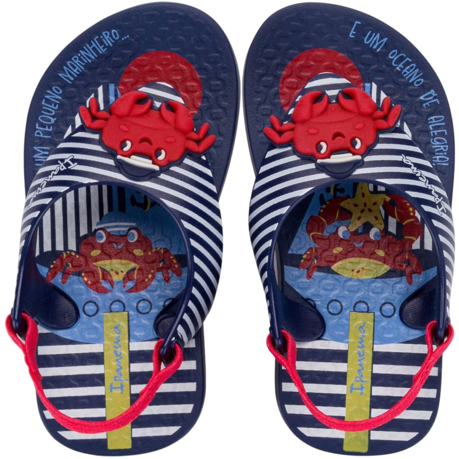 Infantil - Sandália de Dedo Ipanema Baby Sporty Caranguejo Menino