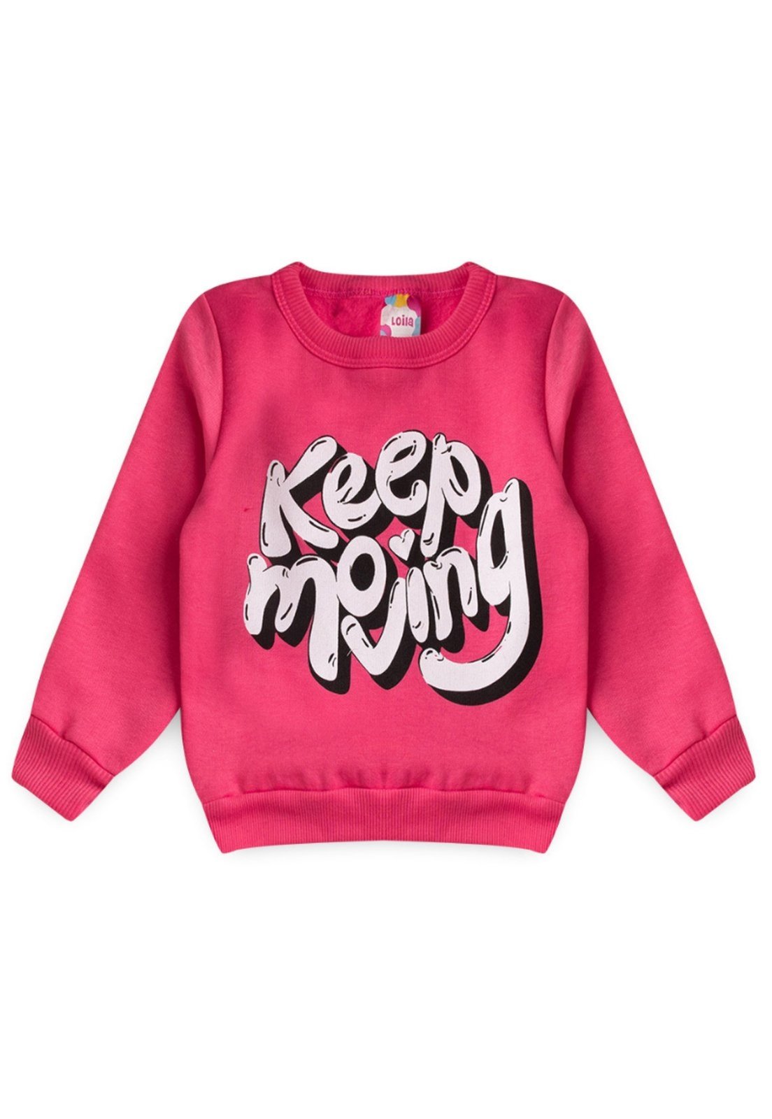Vista 3 Infantil - Conjunto Moletom Keep Moving VIDA COSTEIRA pink VIDA COSTEIRA pink