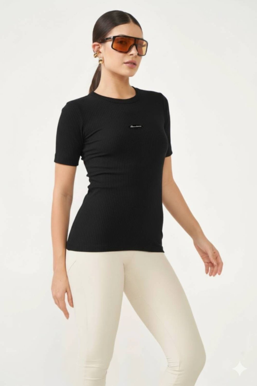 Blusa Colcci Sport Canelada Feminina Preto Pace