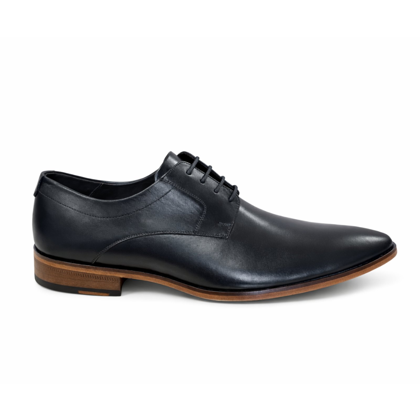 Sapato Social Derby Althos em Couro Paulo Vieira cor Preto
