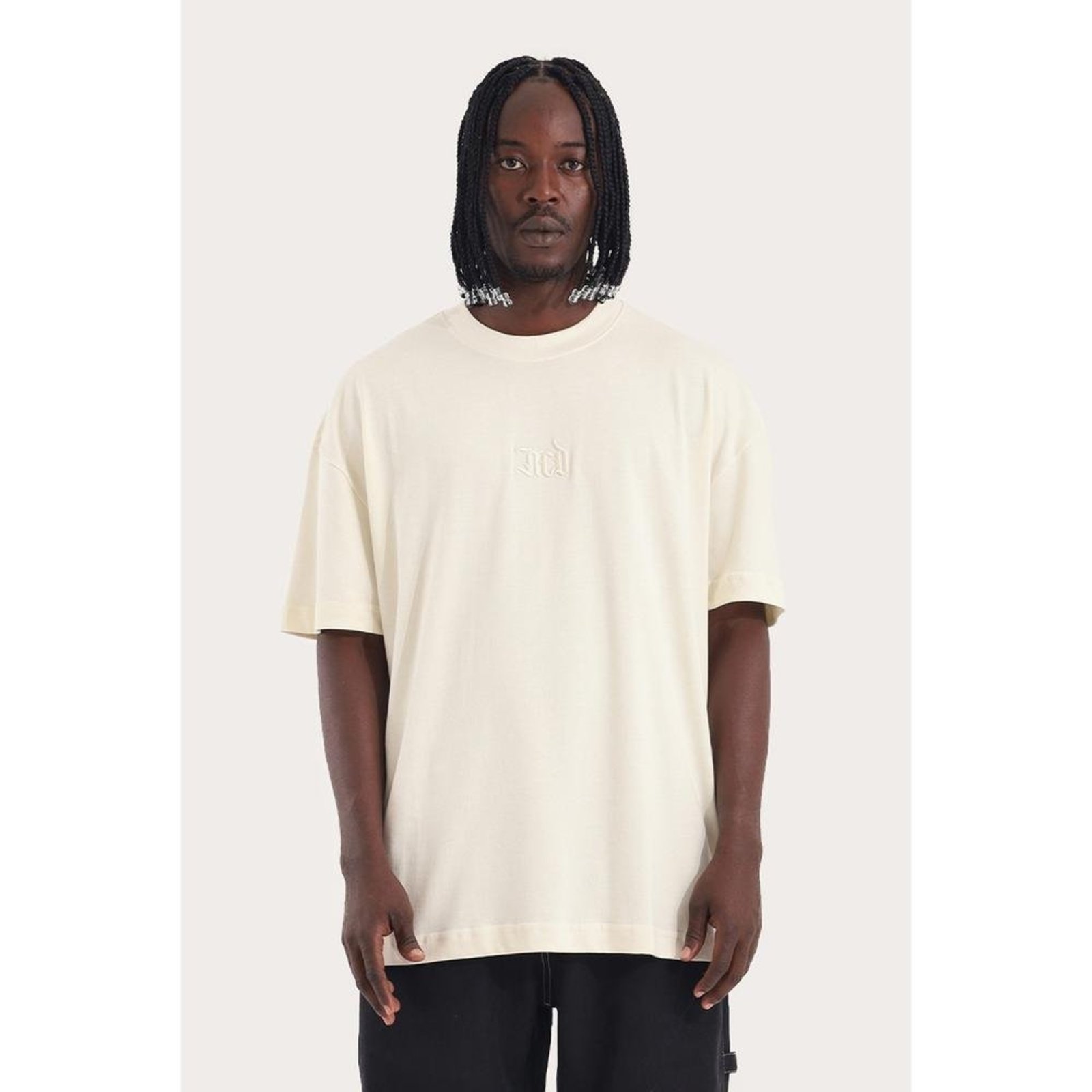 T-Shirt Box Fit Caligraffiti Bordado Off White