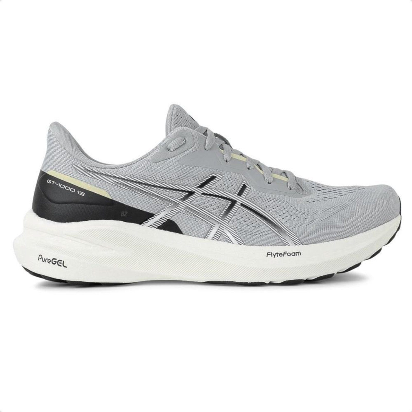 Tênis Masculino Running Asics GT 1000 13 1011B858-021 Cinza/Preto 38