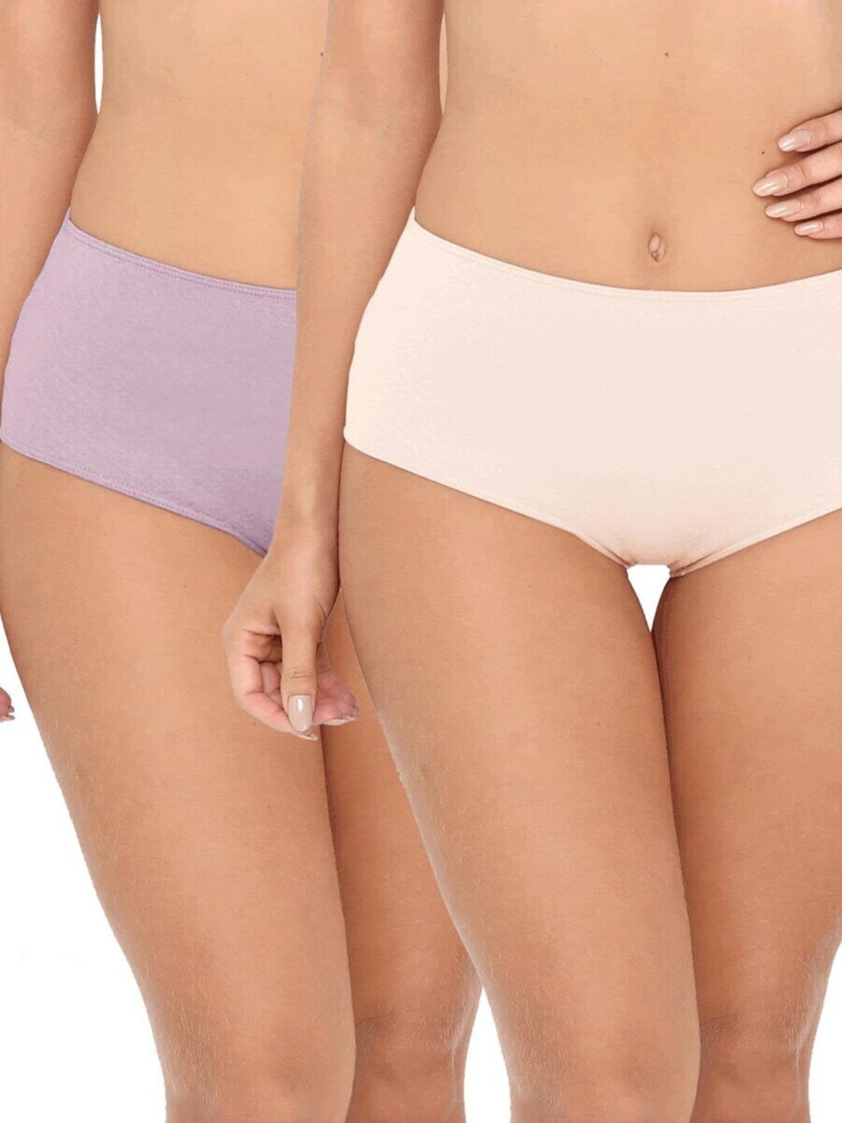 Kit com 2 Calcinhas Alta Love Secret 819304 Nude