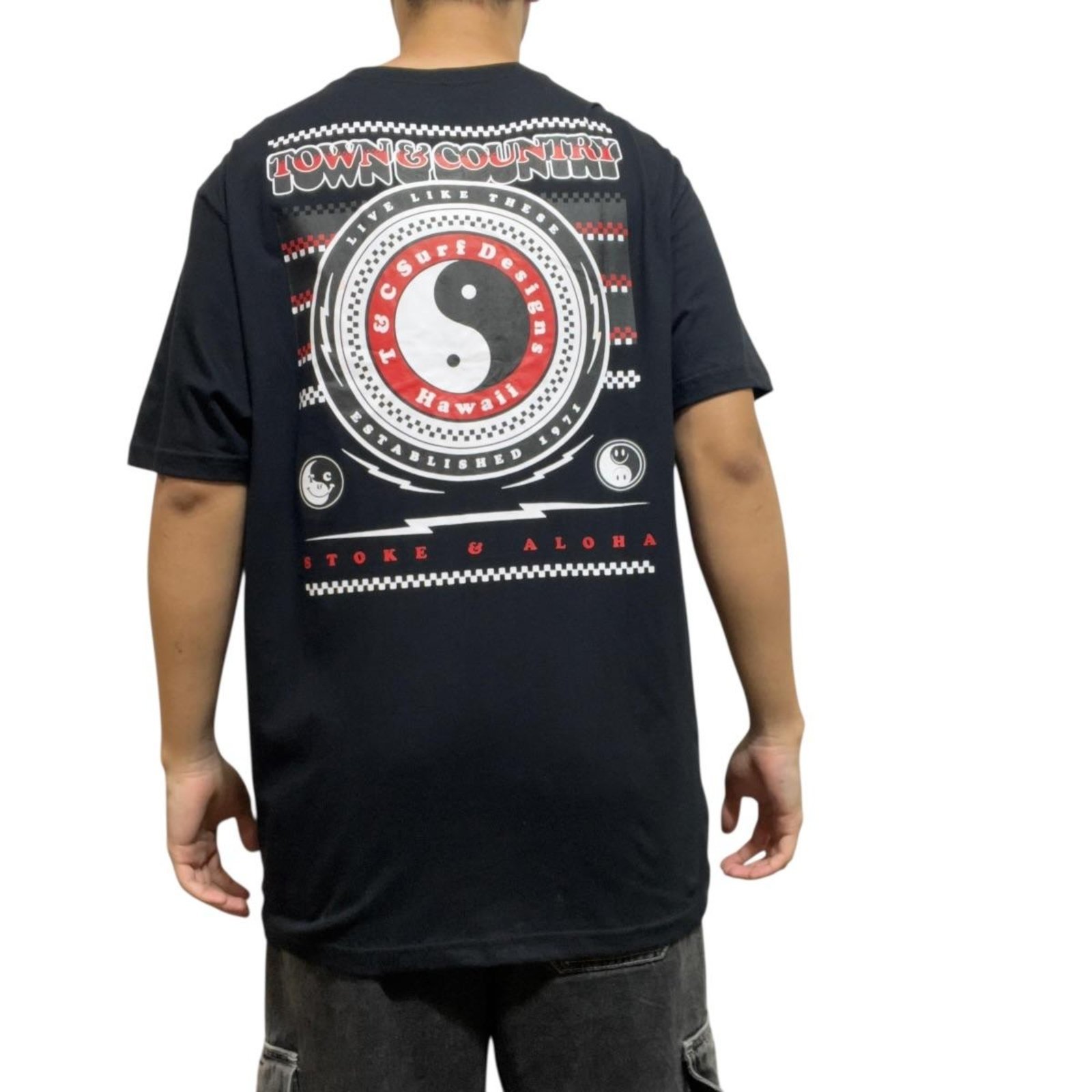 Camiseta Classic Roommante- Town & Country - Preto