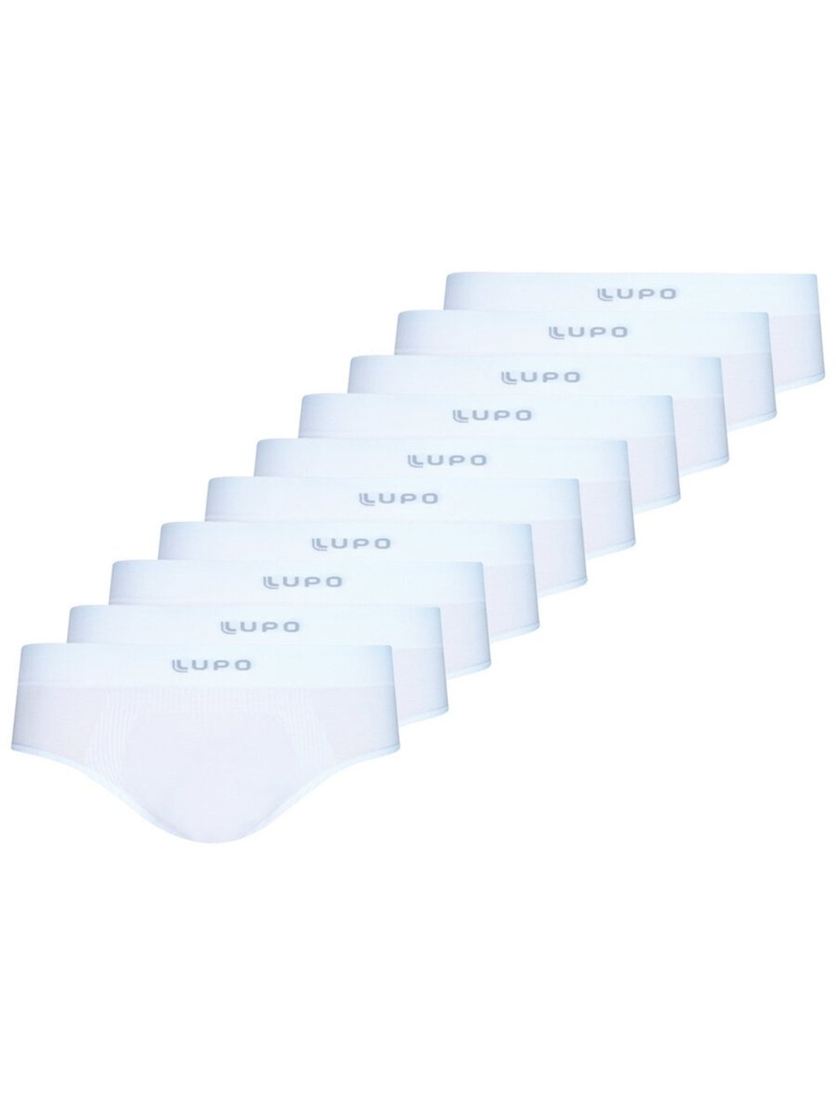 Kit com 10 Cuecas Slip Lupo 681-001