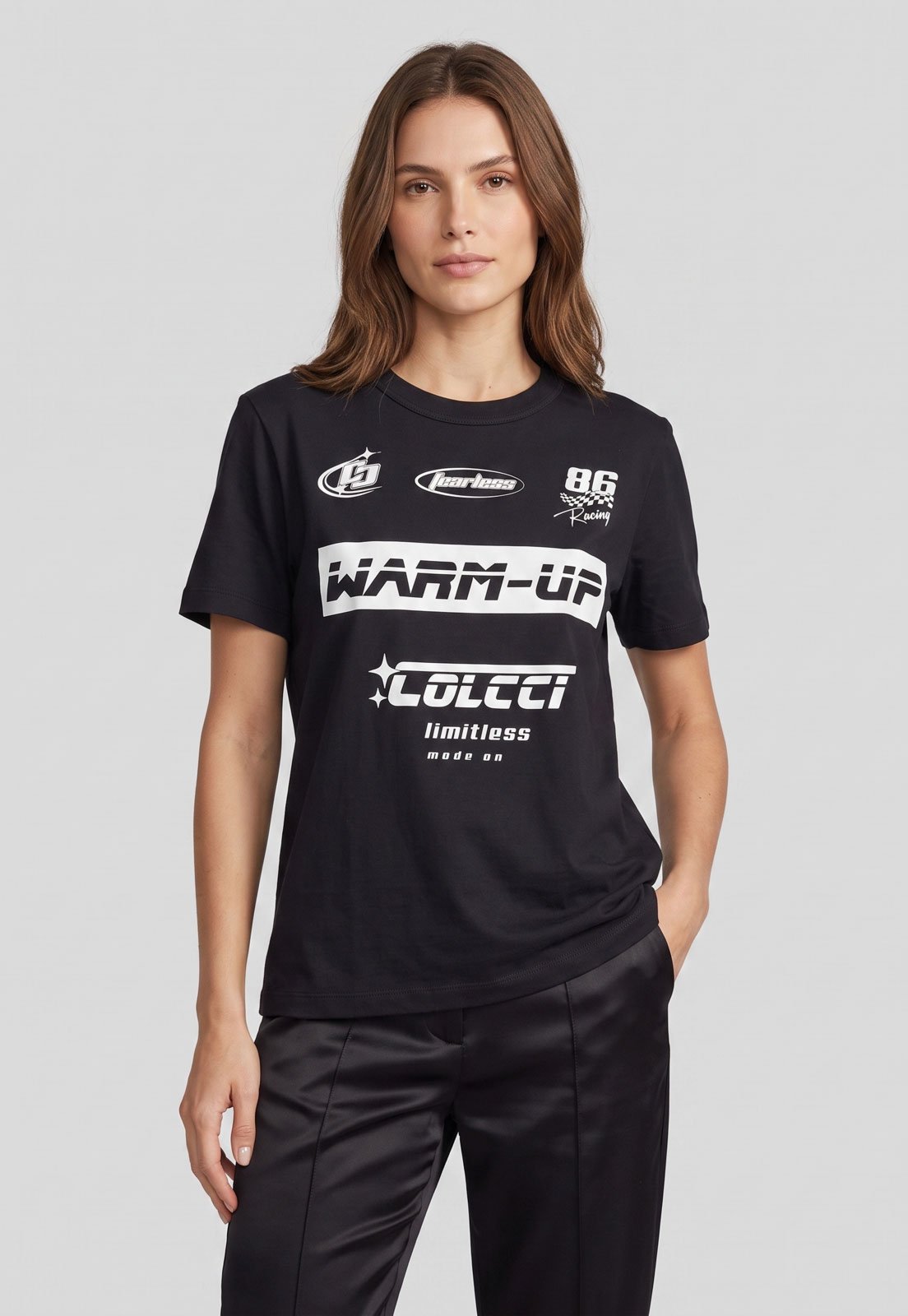 Camiseta Feminina Colcci Warm Preta