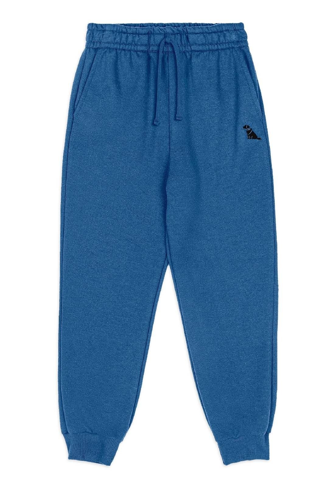Infantil - Calça Básica para Menino em Moletom Quimby Cinza