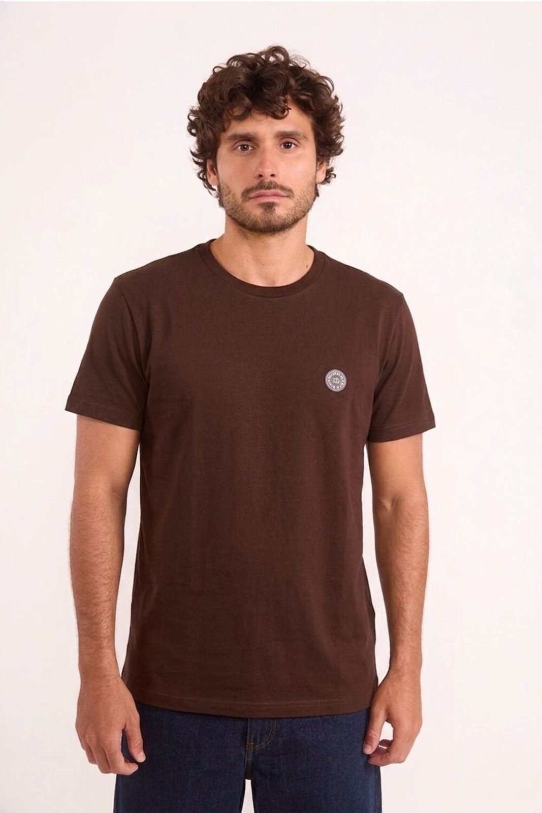 Camiseta Malha 1 Masculino Triton Marrom Nobuck