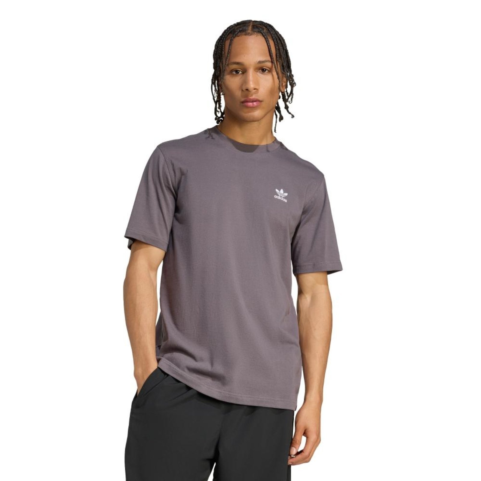 Camiseta Trefoil Essentials adidas Originals Cinza