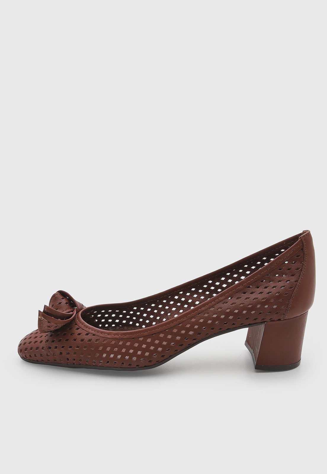 Scarpin Feminino Santa Lolla Couro Marrom