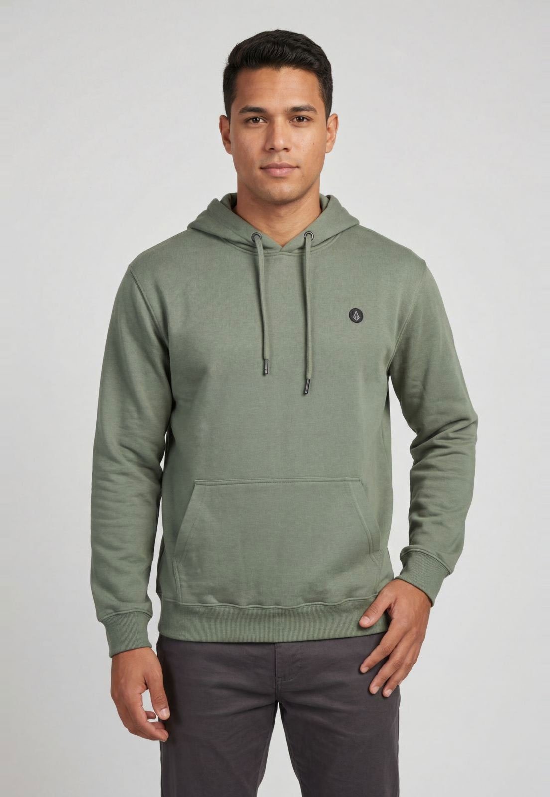 Blusa de Moletom Masculina Volcom Capuz Verde