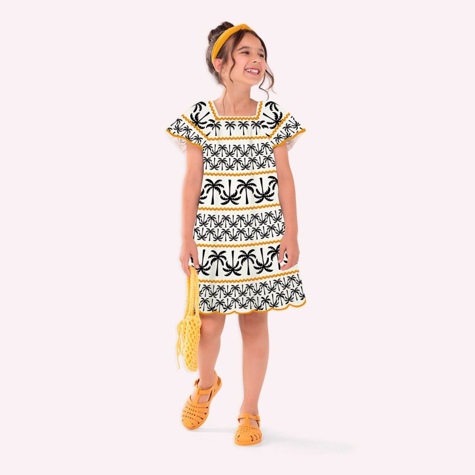 Infantil - Vestido Menina com Corte a Laser Nanai