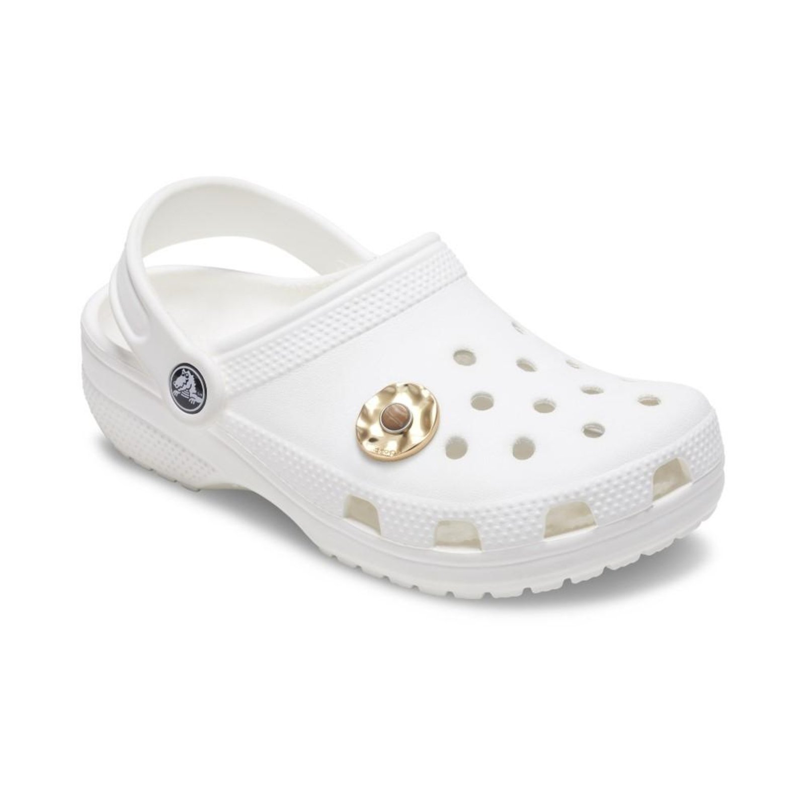 Vista 3 Infantil - Jibbitz™ Pedra Dourada Amassada Crocs branco