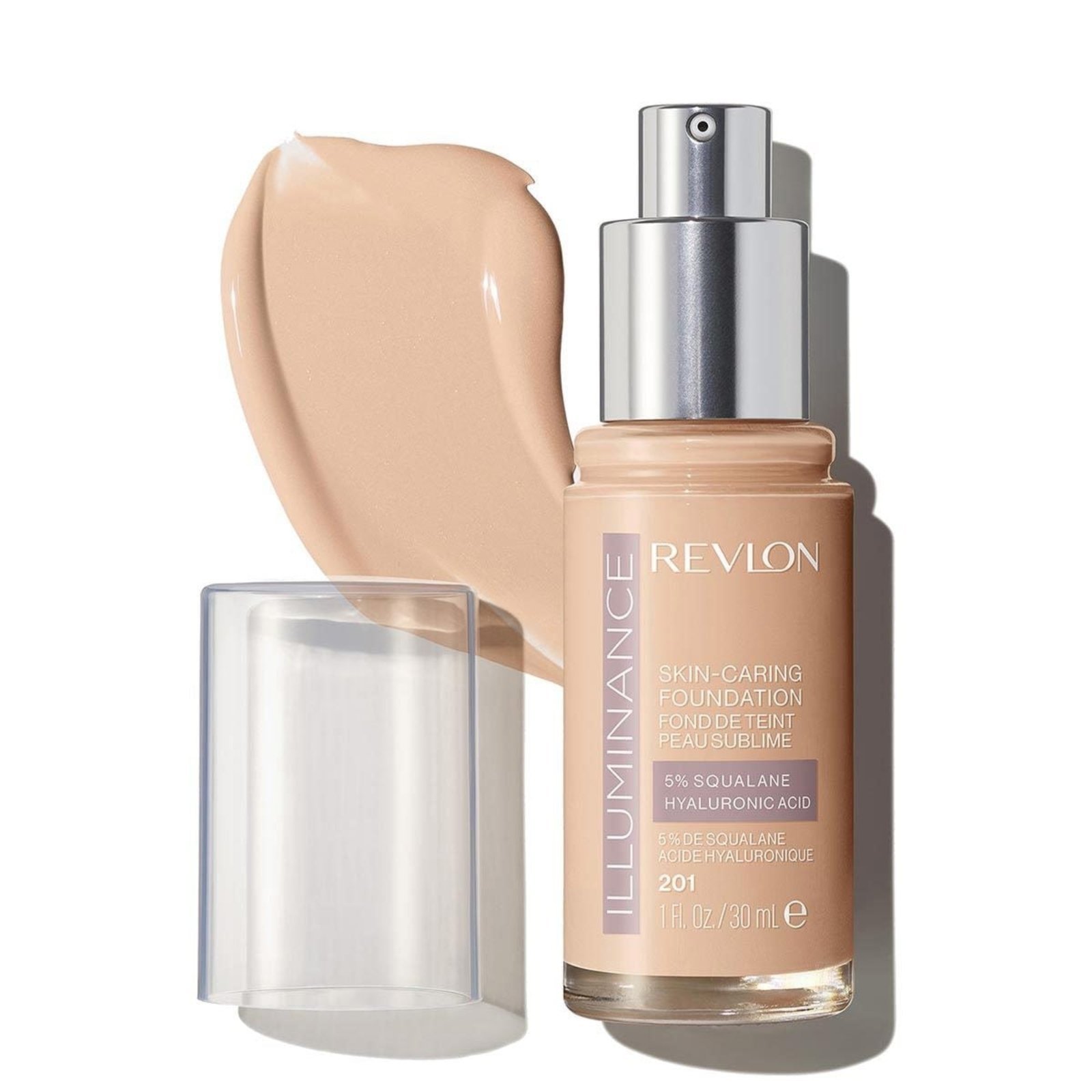 Vista 3 Revlon Base Liquida Illuminance Creamy Natural 201 - 30Ml unico natural unico natural