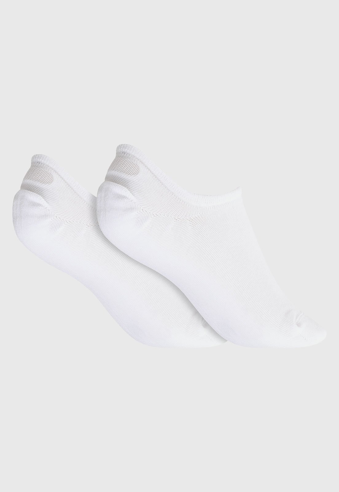 Vista 3 Kit 3pçs Meia adidas Originals Invisível Low Cut Branca branco adidas Originals branco