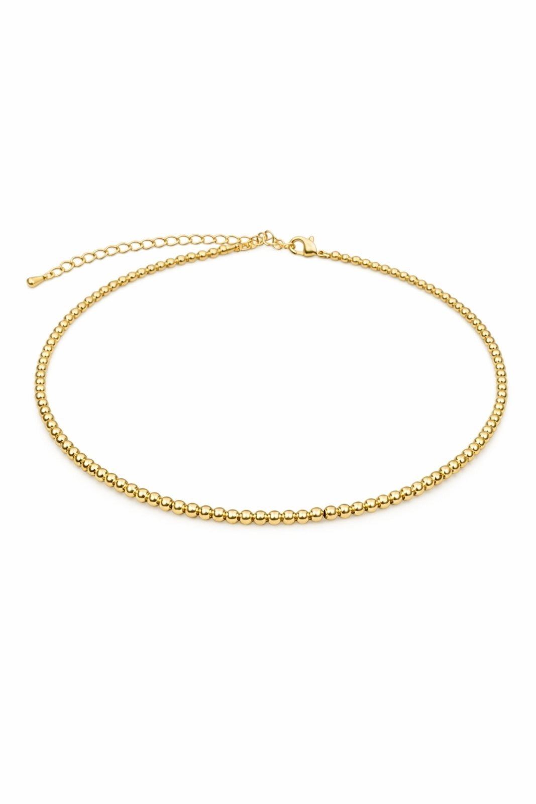 Vista 2 Choker Aro com Bolas Banhada a Ouro 18k Alexandra Michelassi Semijoias prata