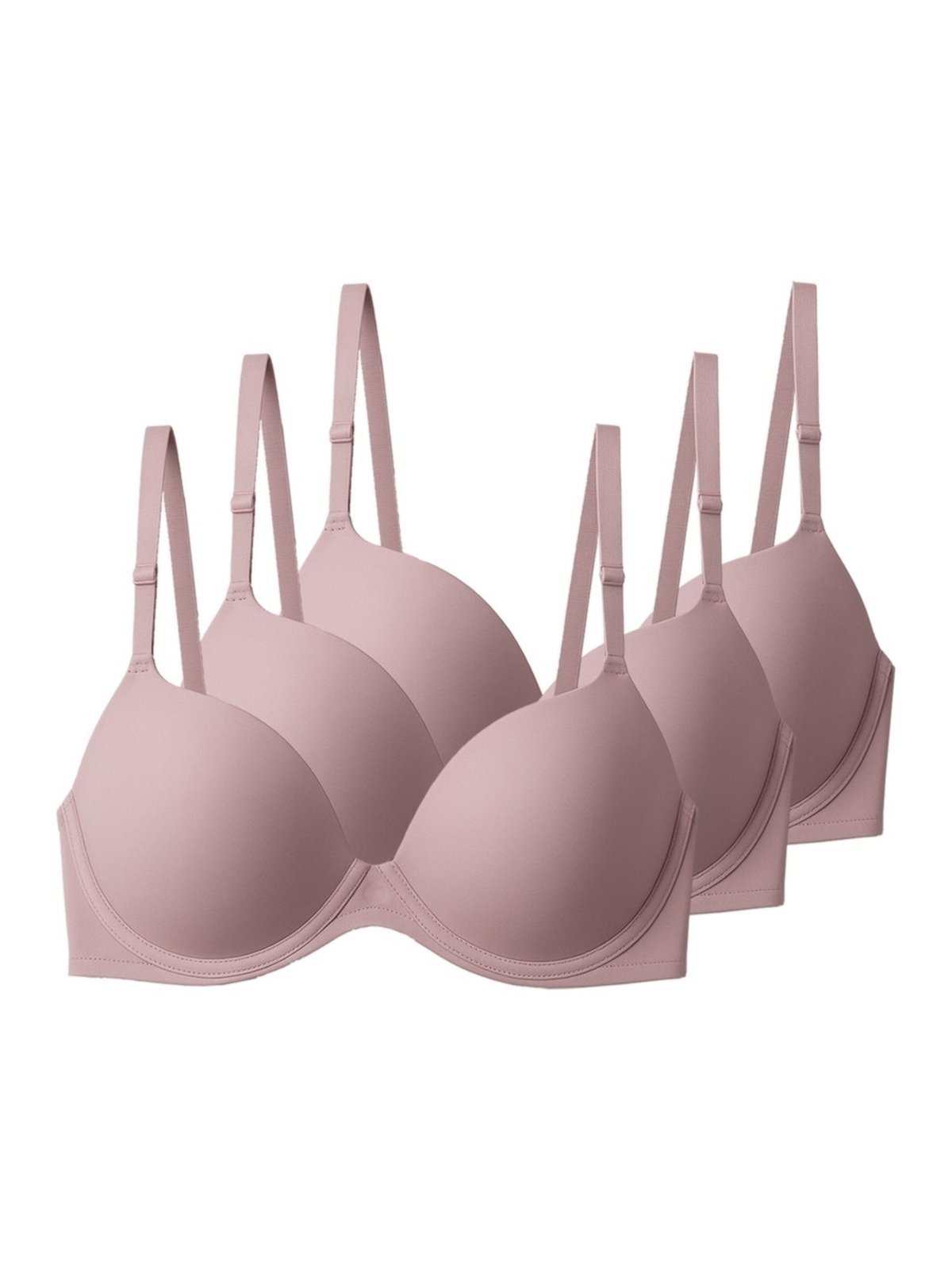 Kit com 3 Sutiãs com Aro e Bojo Push Up Liz 51690 Taça B