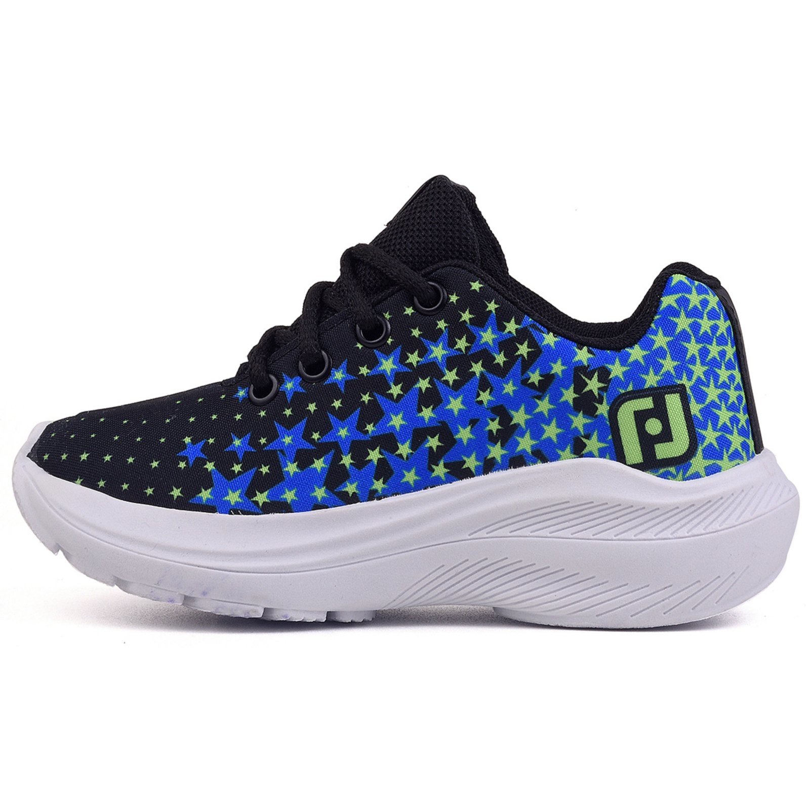 Vista 3 Infantil - Tenis Meninos Casual Preto e + Chinelo Óculos e Relógio CALCADOS LGHT LIGHT azul CALCADOS LGHT LIGHT azul