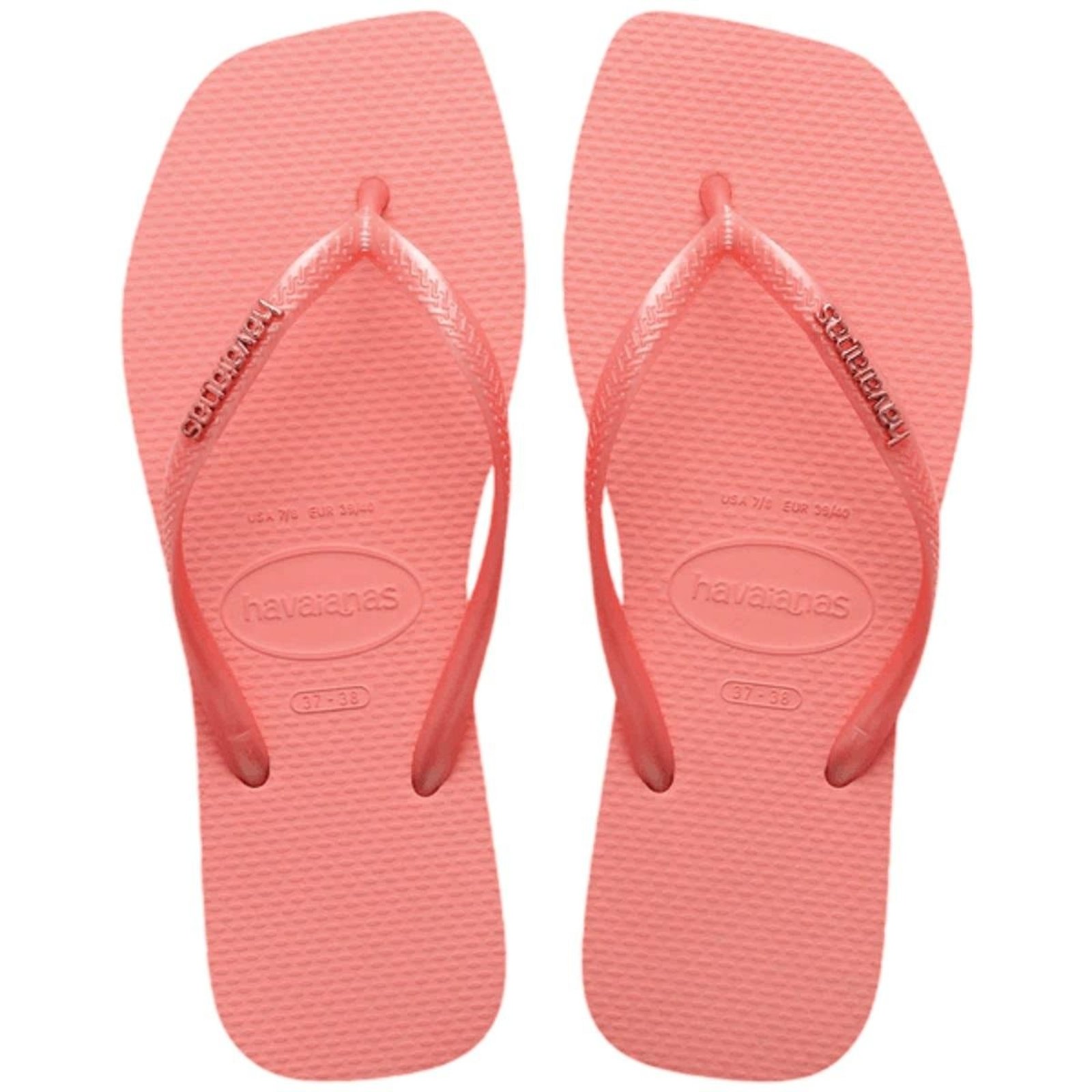Chinelo Havaianas Feminino Slim Square Rosa