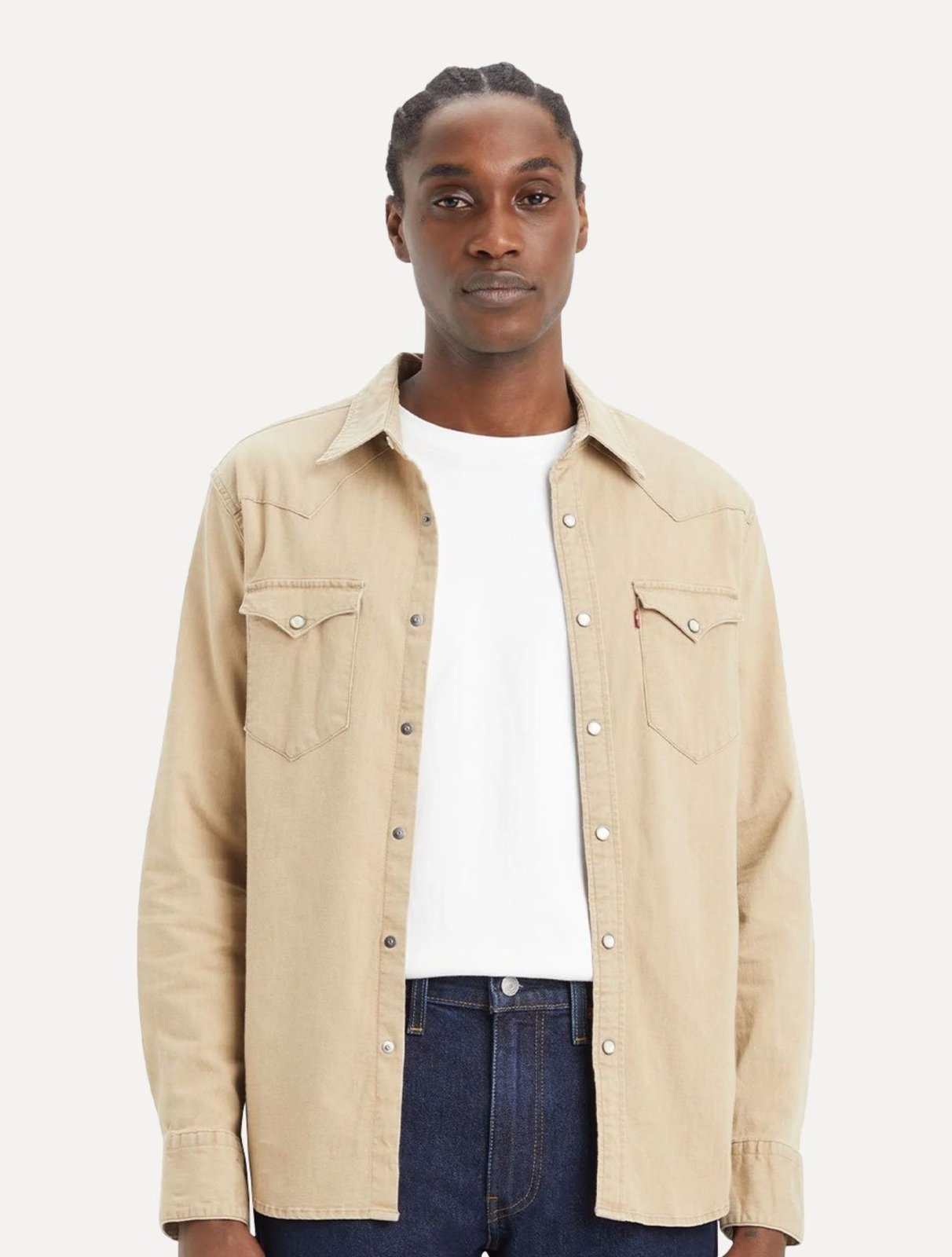 Camisa Levis Masculina Jeans Classic Western Standart Cáqui