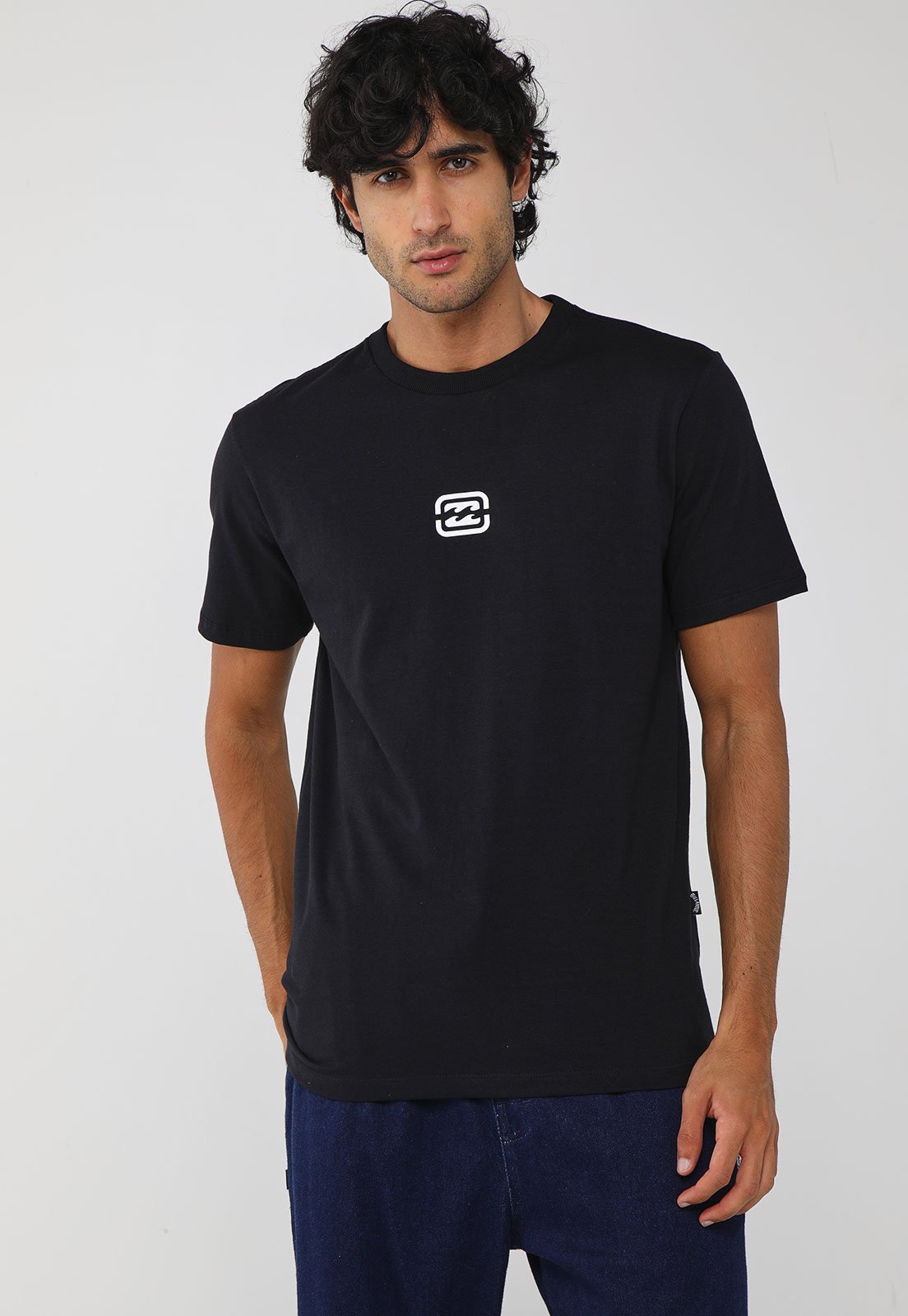 Camiseta Masculina Billabong Bracket Wave Preta