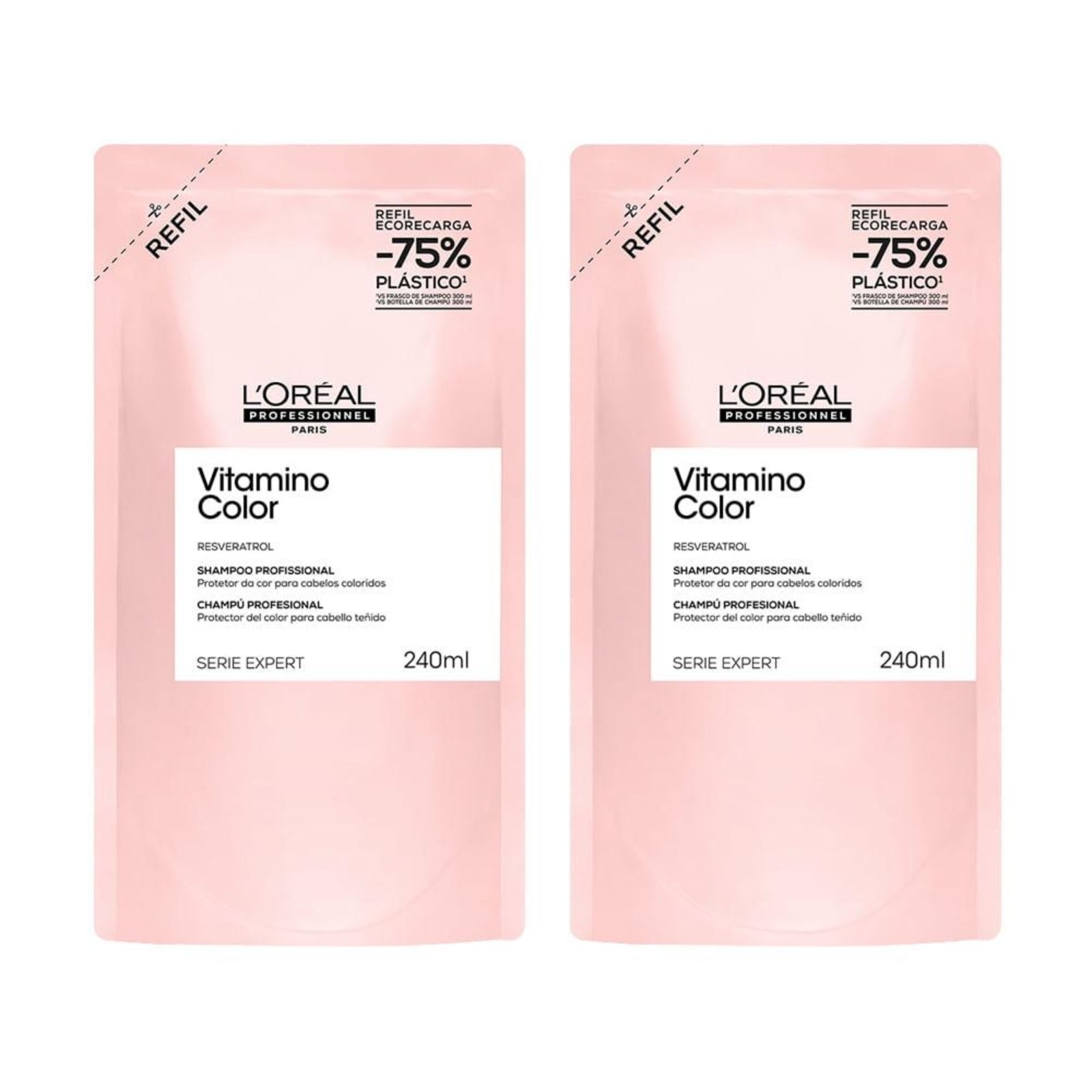 Vista 2 Kit L'Oréal Professionel Serie Expert + 2 Produtos Loreal Professional incolor Loreal Professional incolor