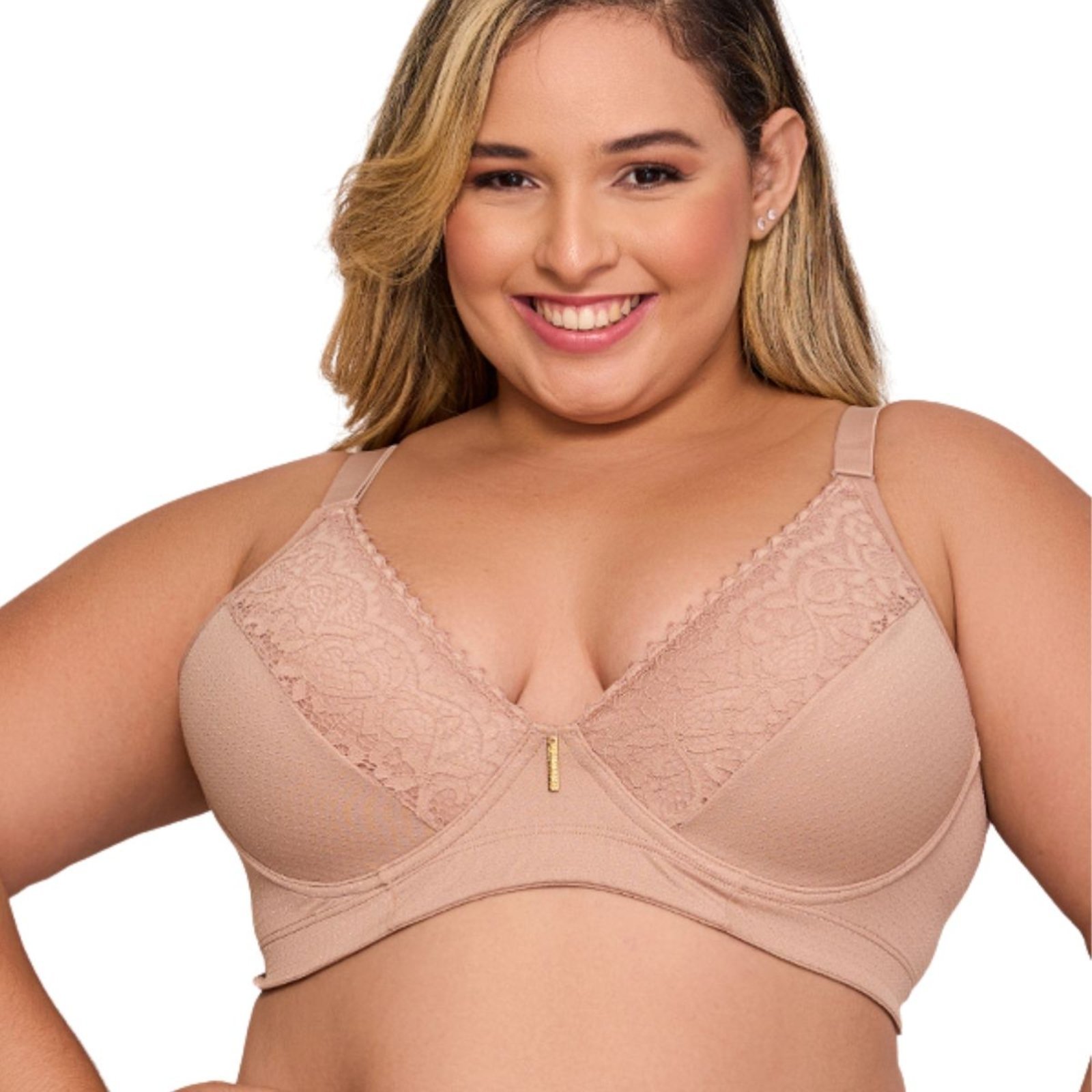 Sutiã Plus Size Base Reta Com Bojo Alongado Nayane